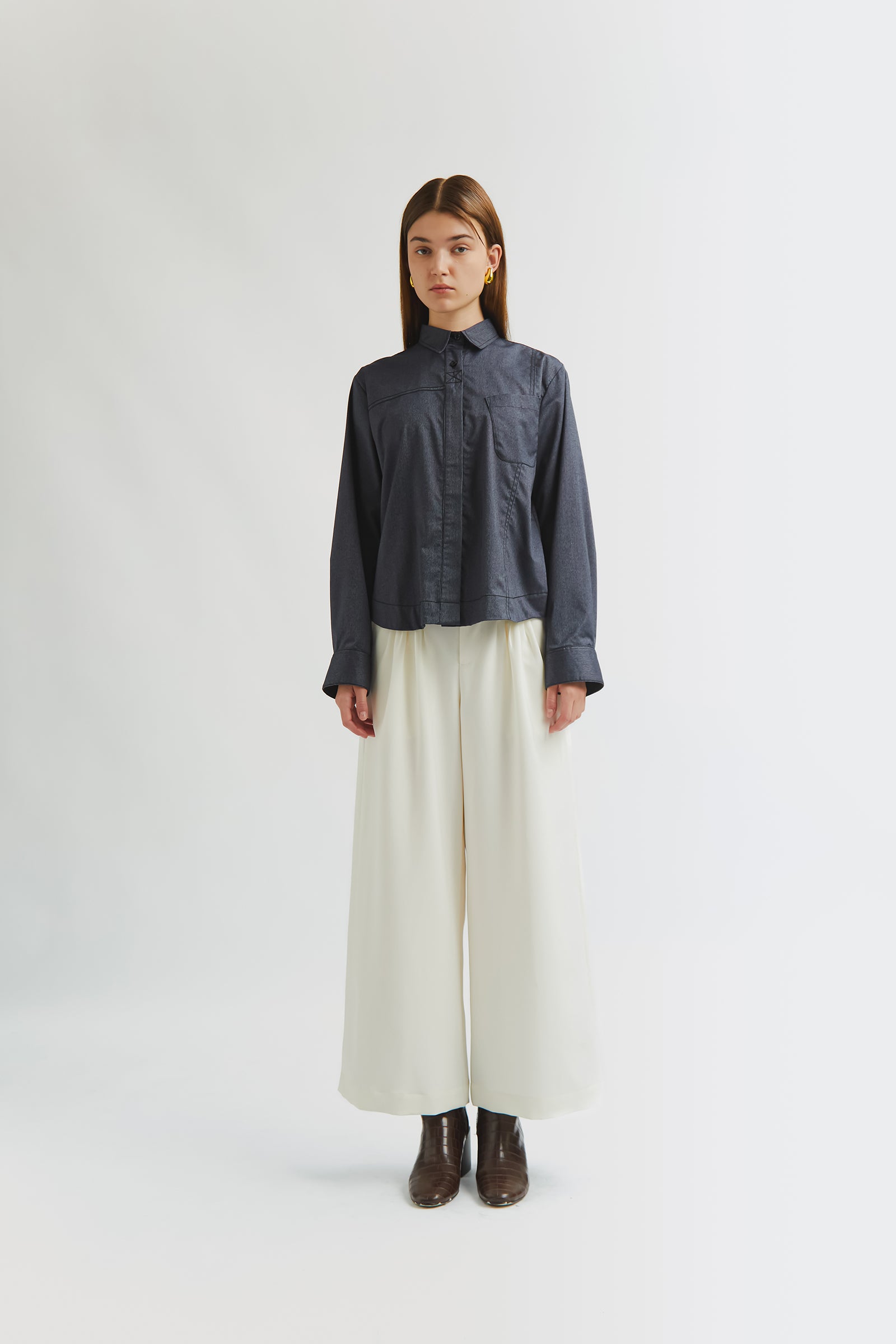 YARRA OVERSIZED SHIRT NAVY