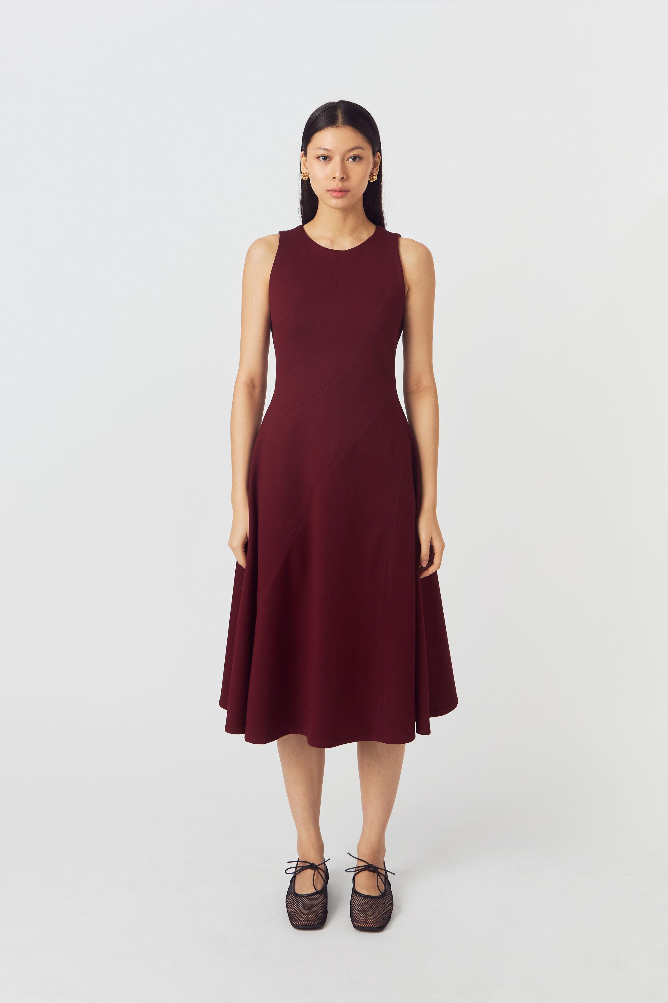 MAJIKA DRESS MAROON