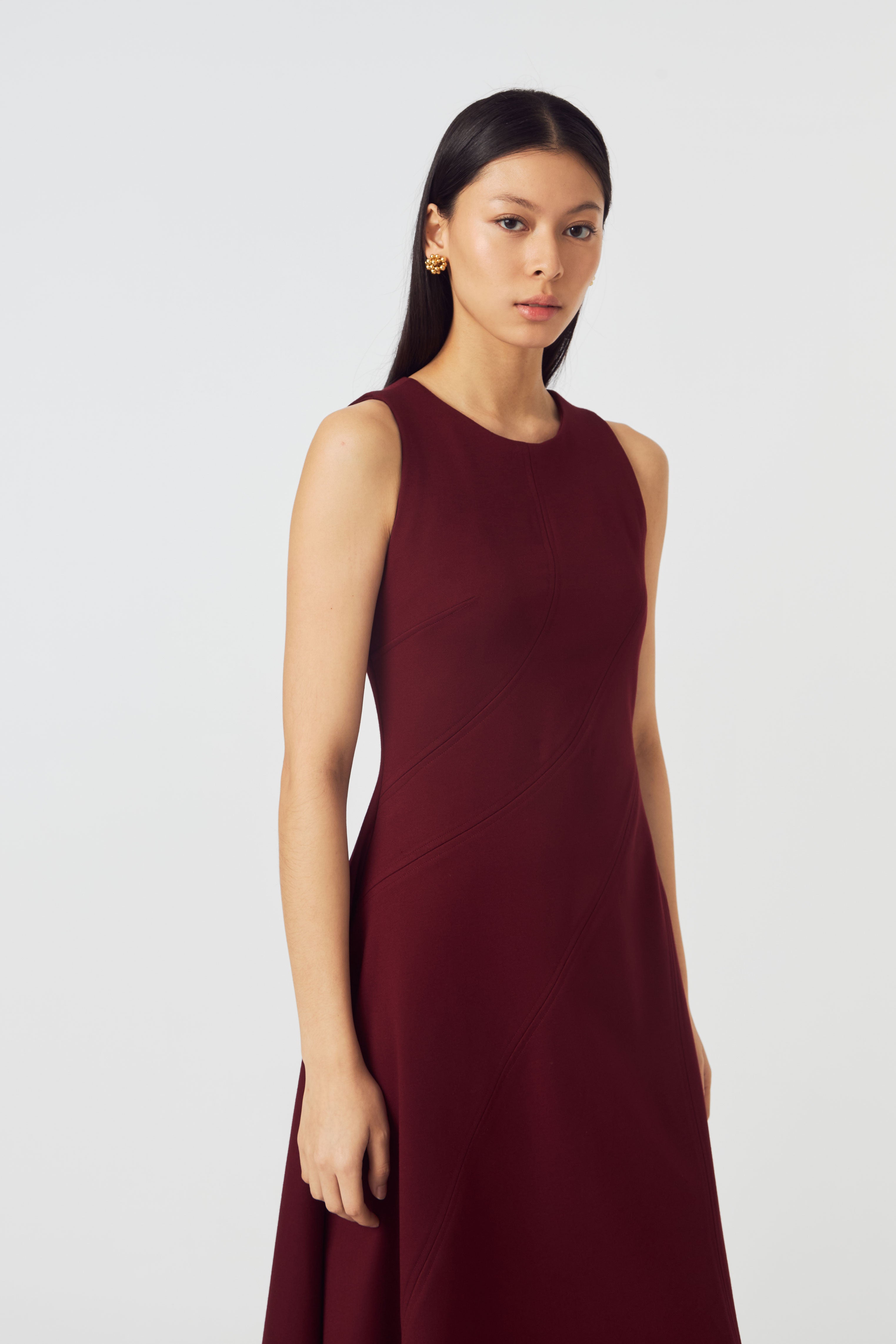 MAJIKA DRESS MAROON
