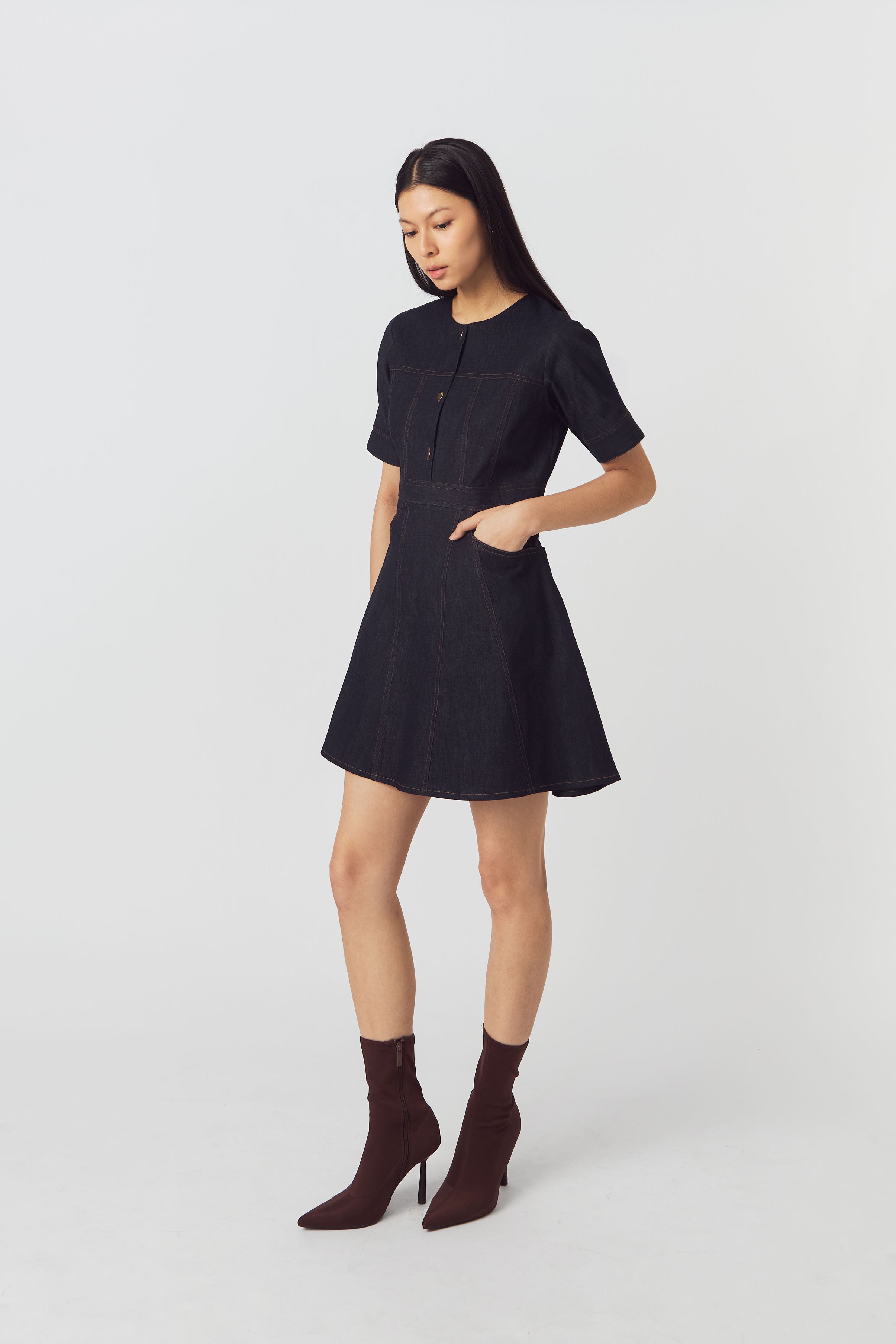 REESE DRESS DENIM