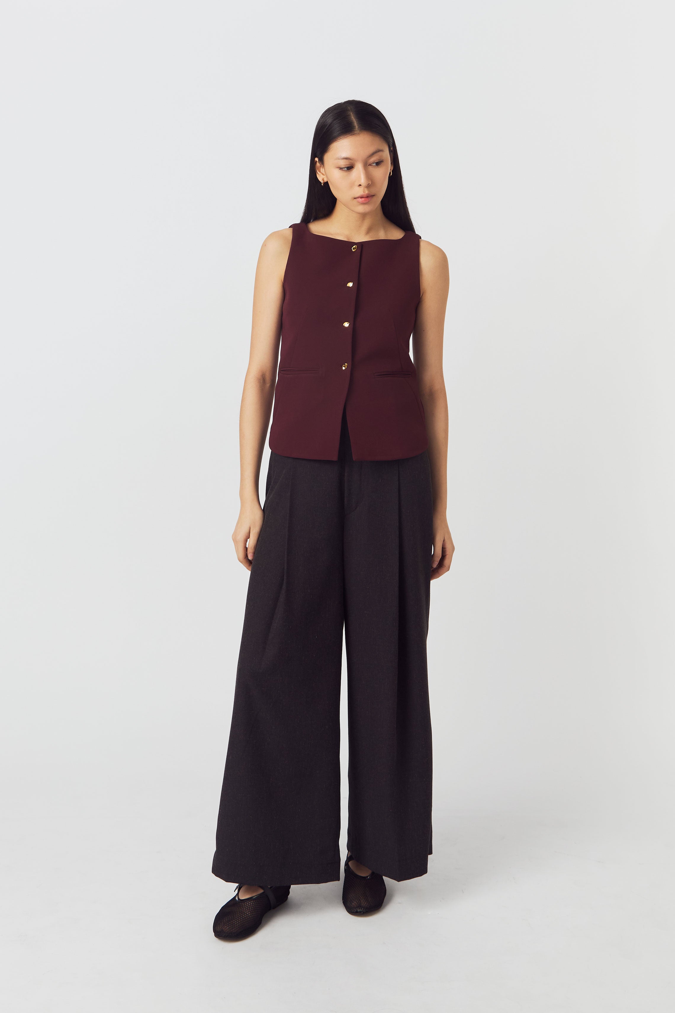 JUDY TOP MAROON