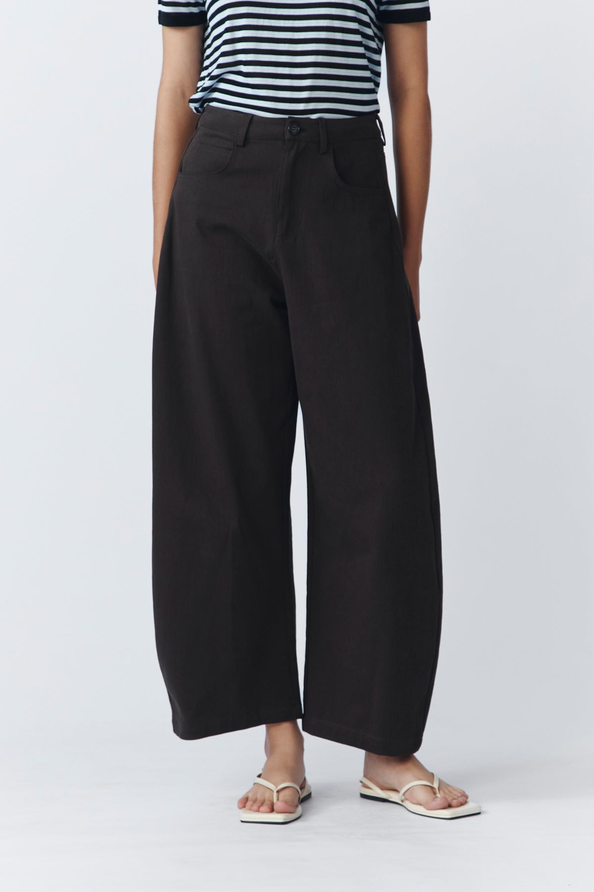 RUIGA PANTS DARK BROWN