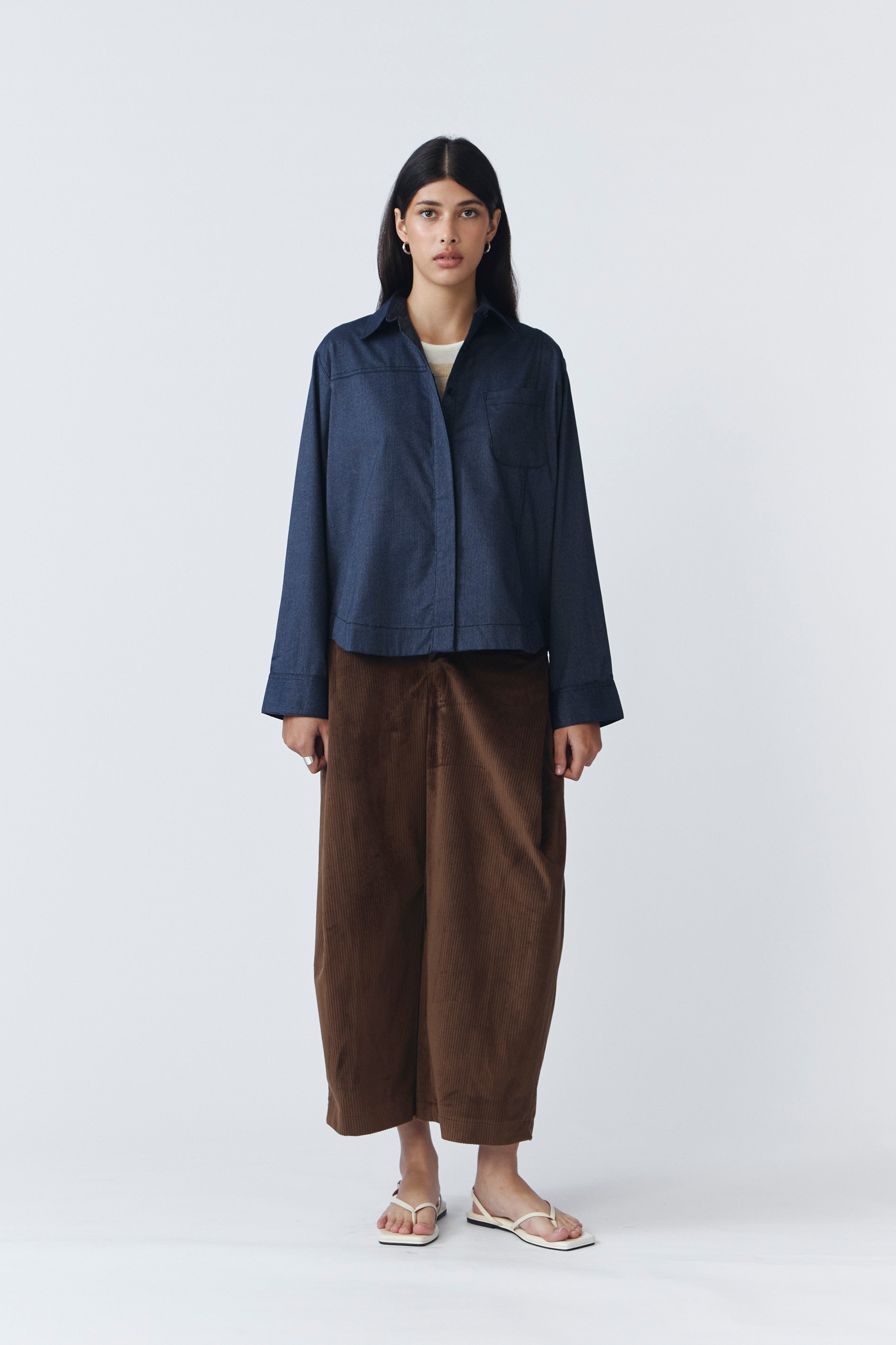 YARRA OVERSIZED SHIRT NAVY