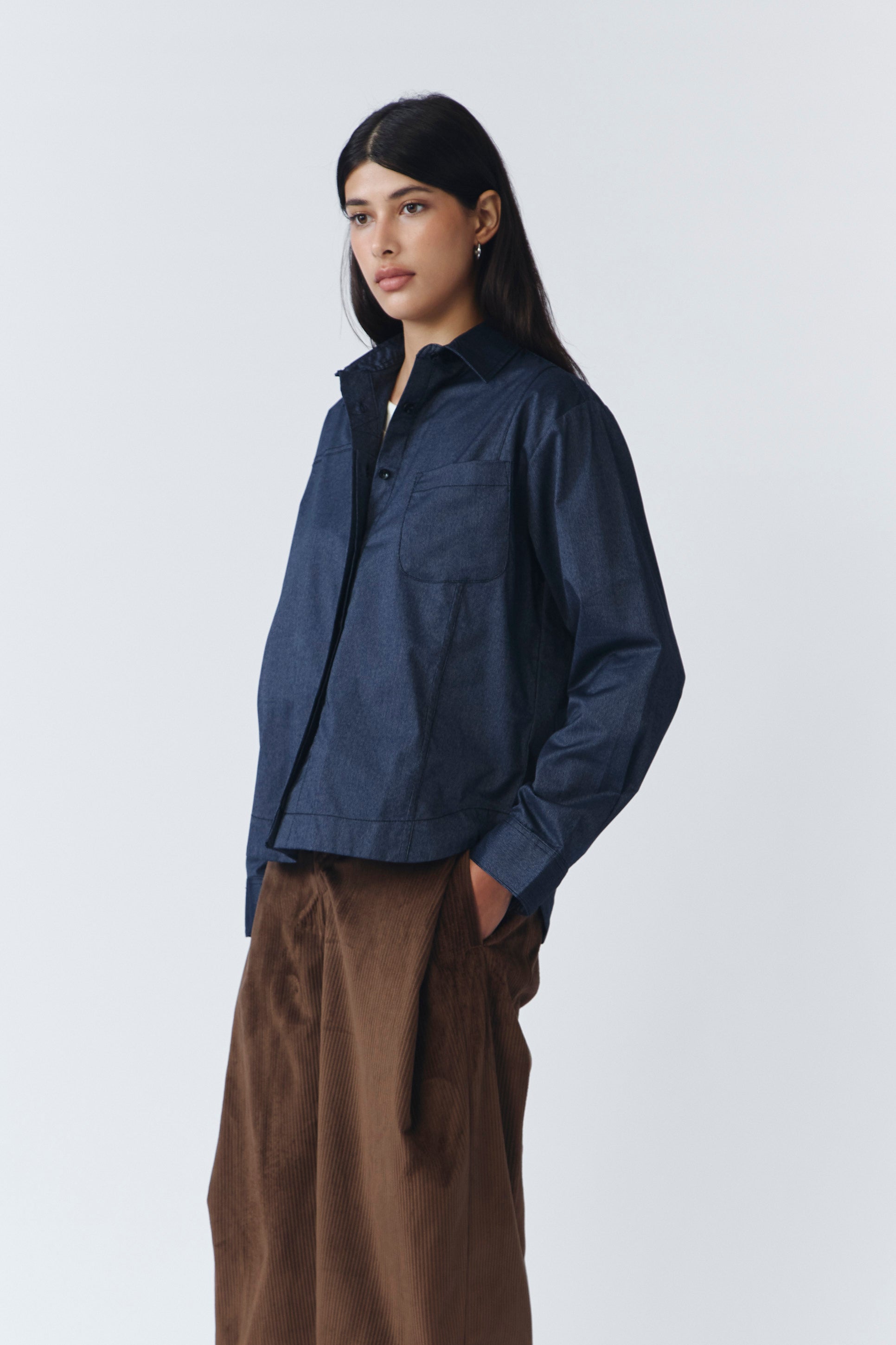 YARRA OVERSIZED SHIRT NAVY