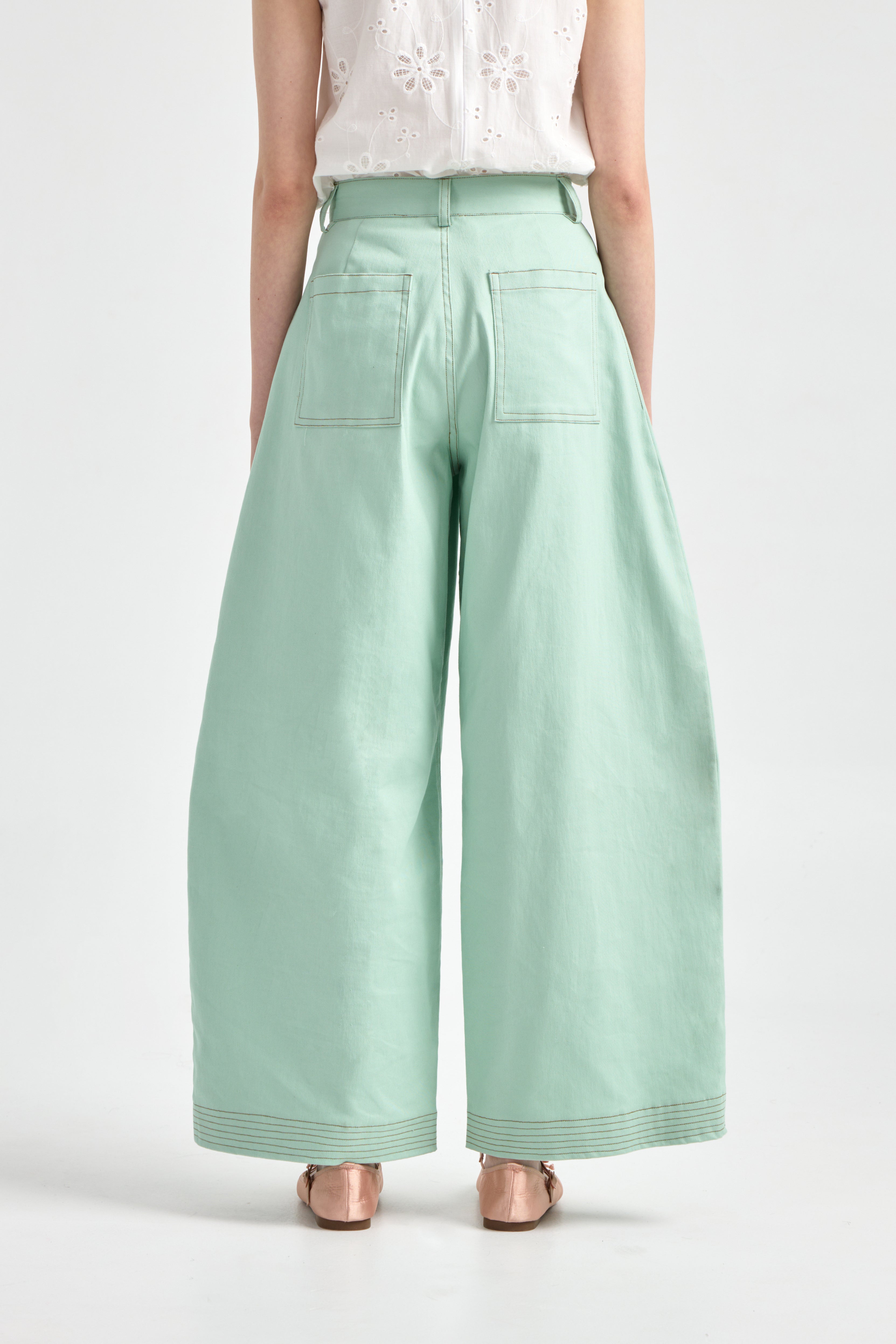 JUNNE BARREL PANTS TEAL