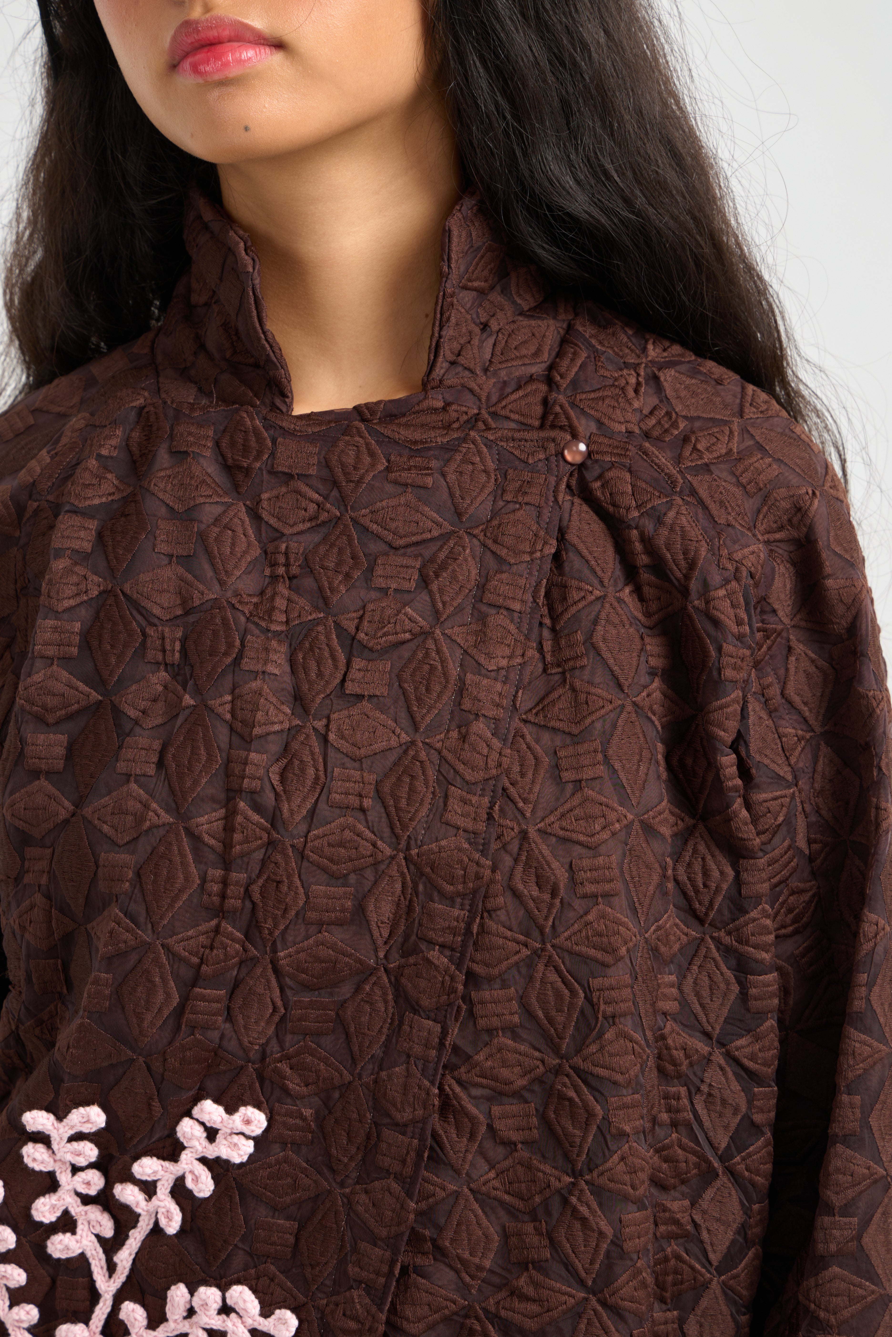 OLBA BLAZER DARK BROWN