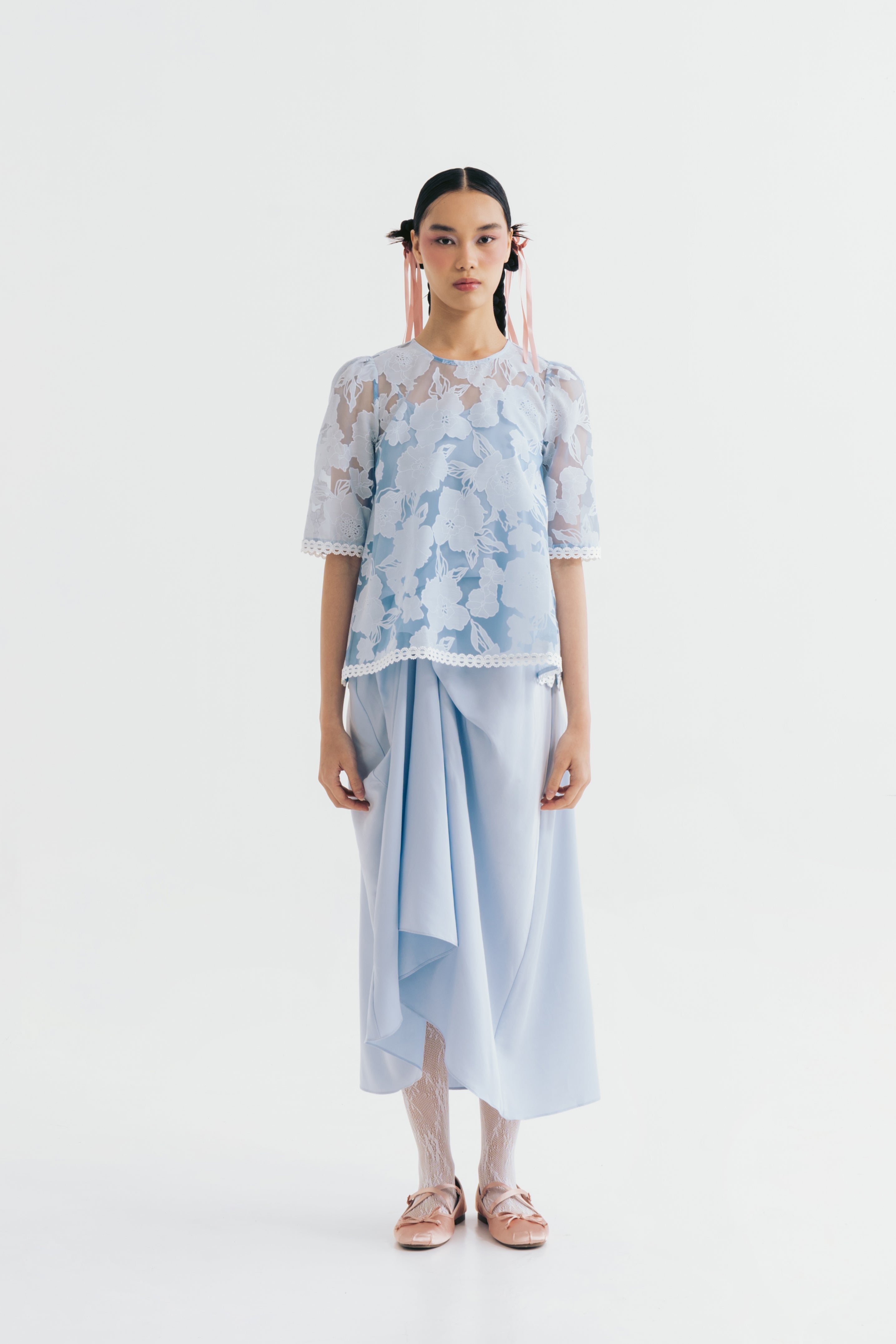 LUCA SET DRESS SKYBLUE