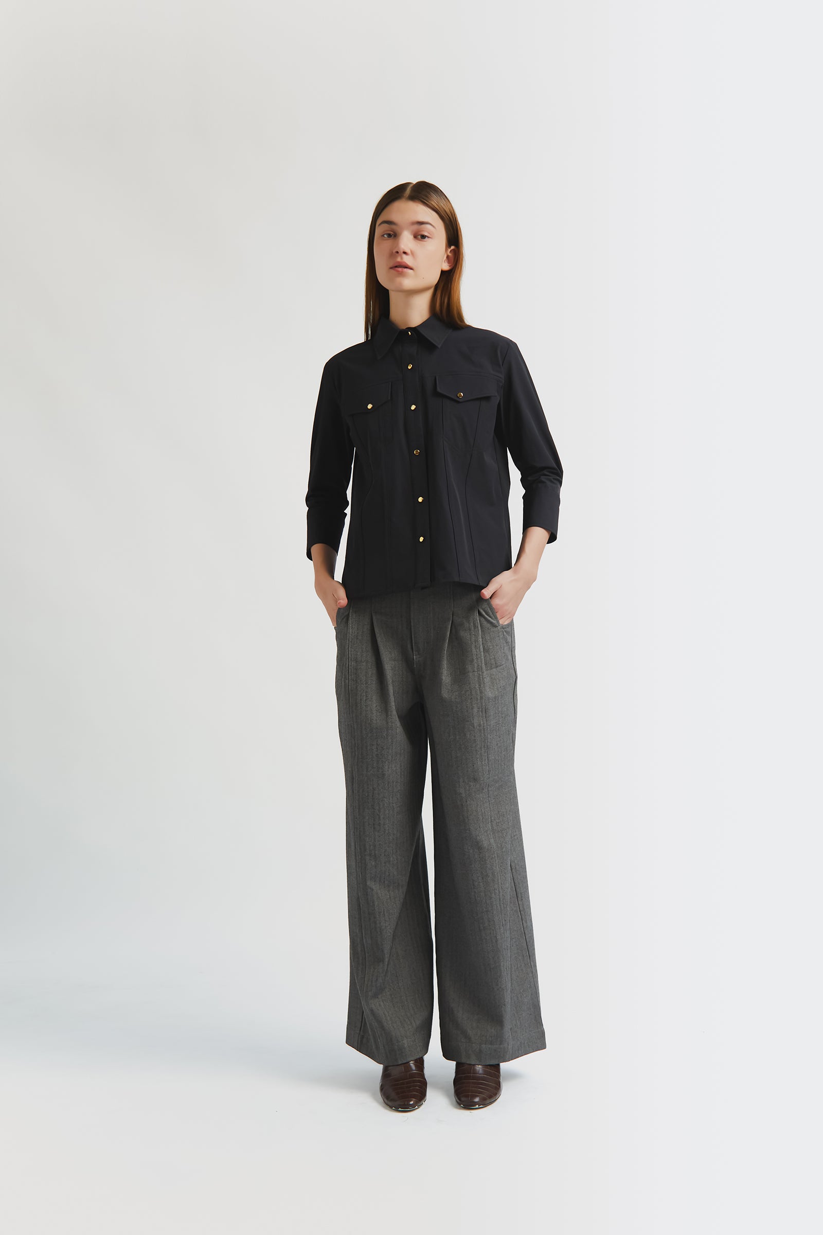RHEA SHIRT BLACK