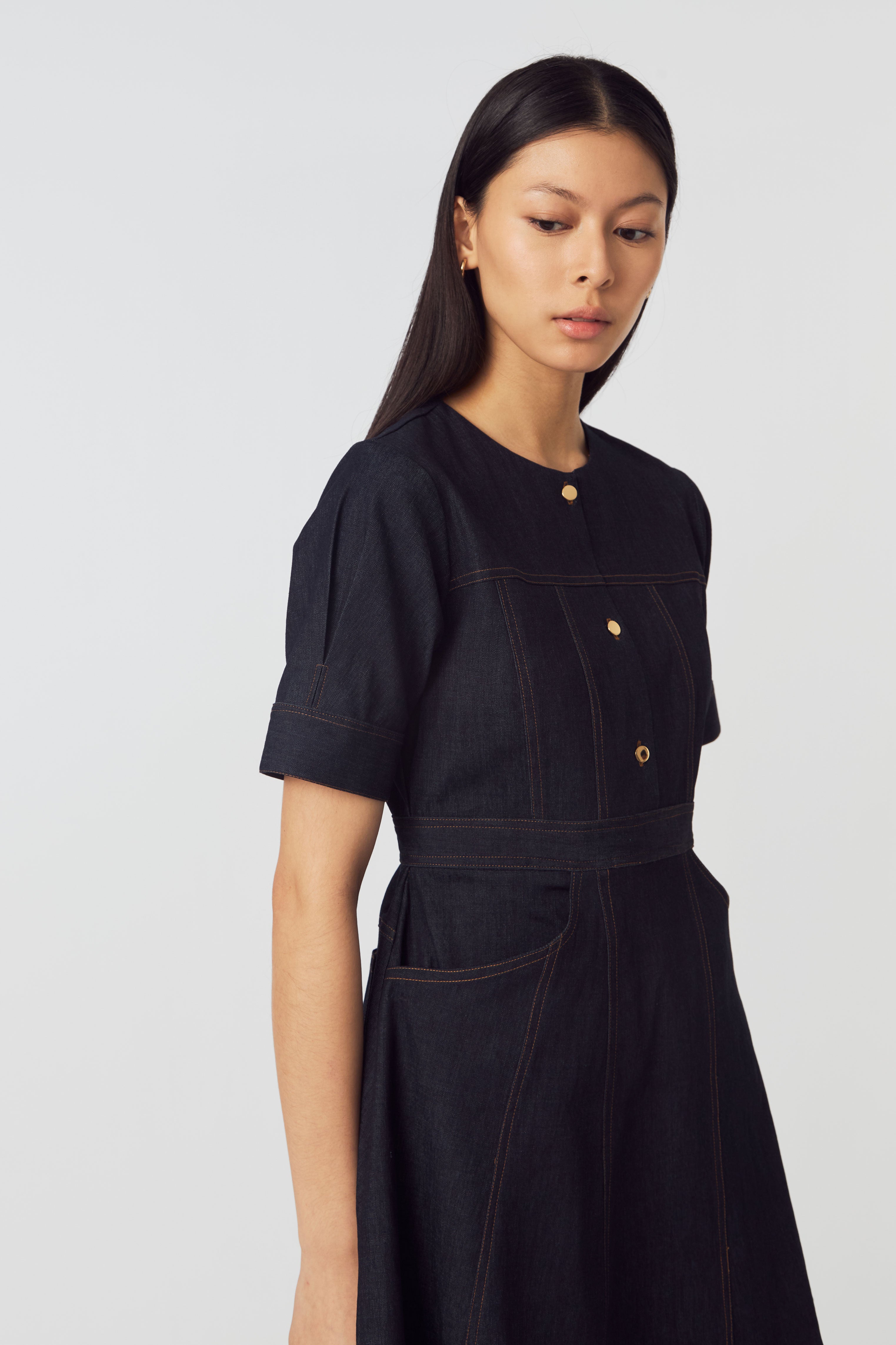REESE DRESS DENIM