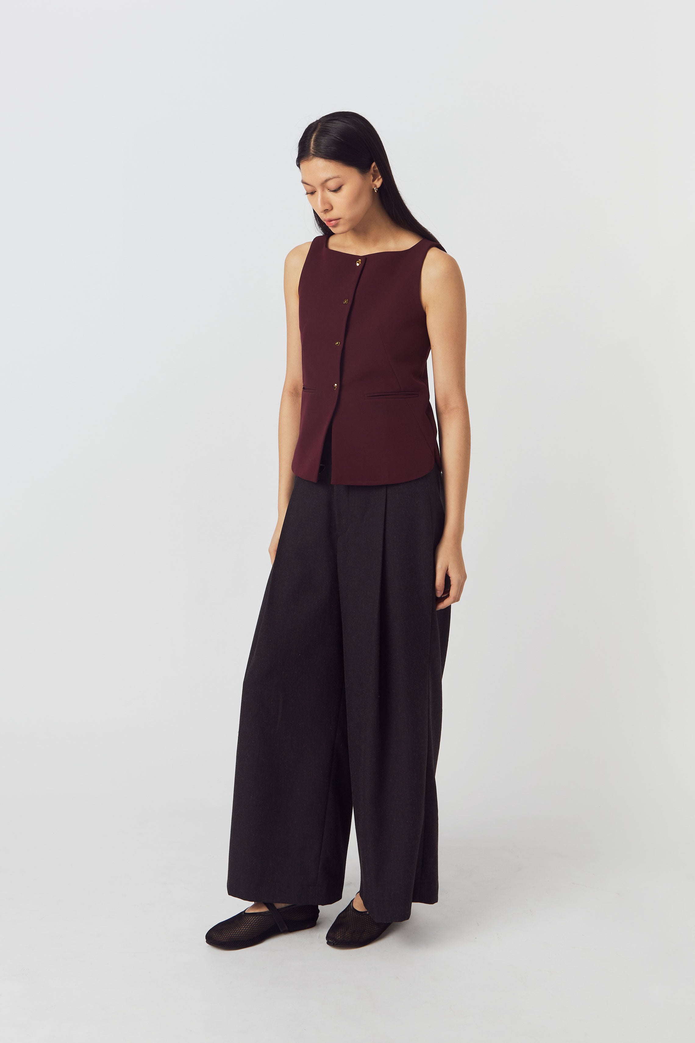 JUDY TOP MAROON