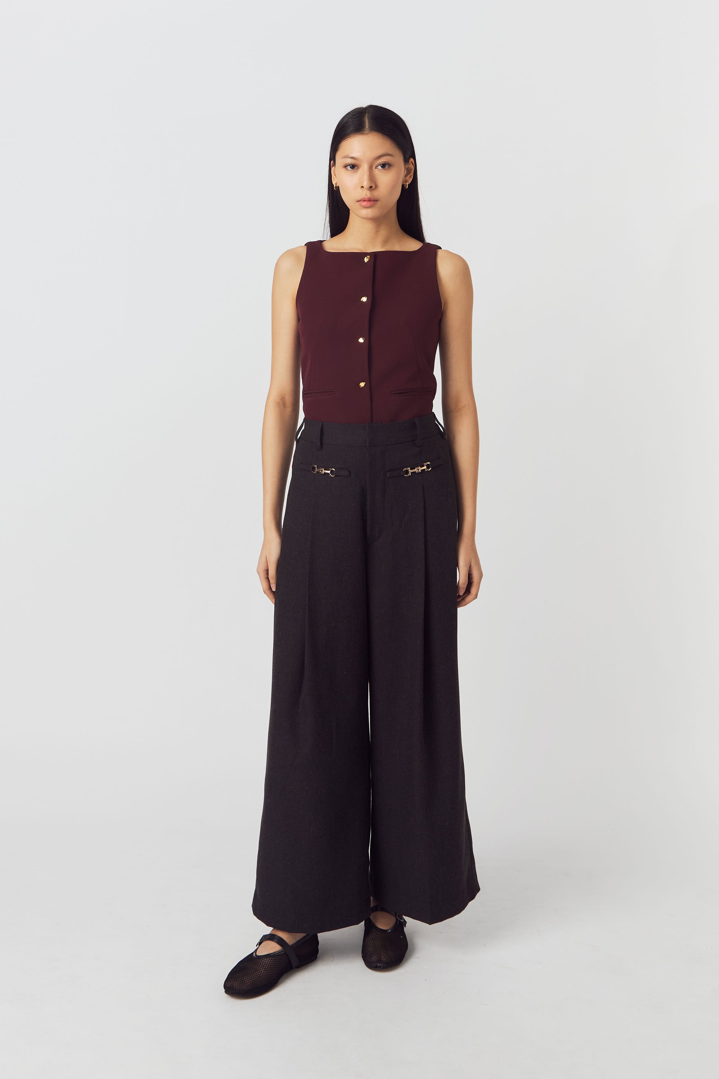 BENNE PANTS DARK GREY