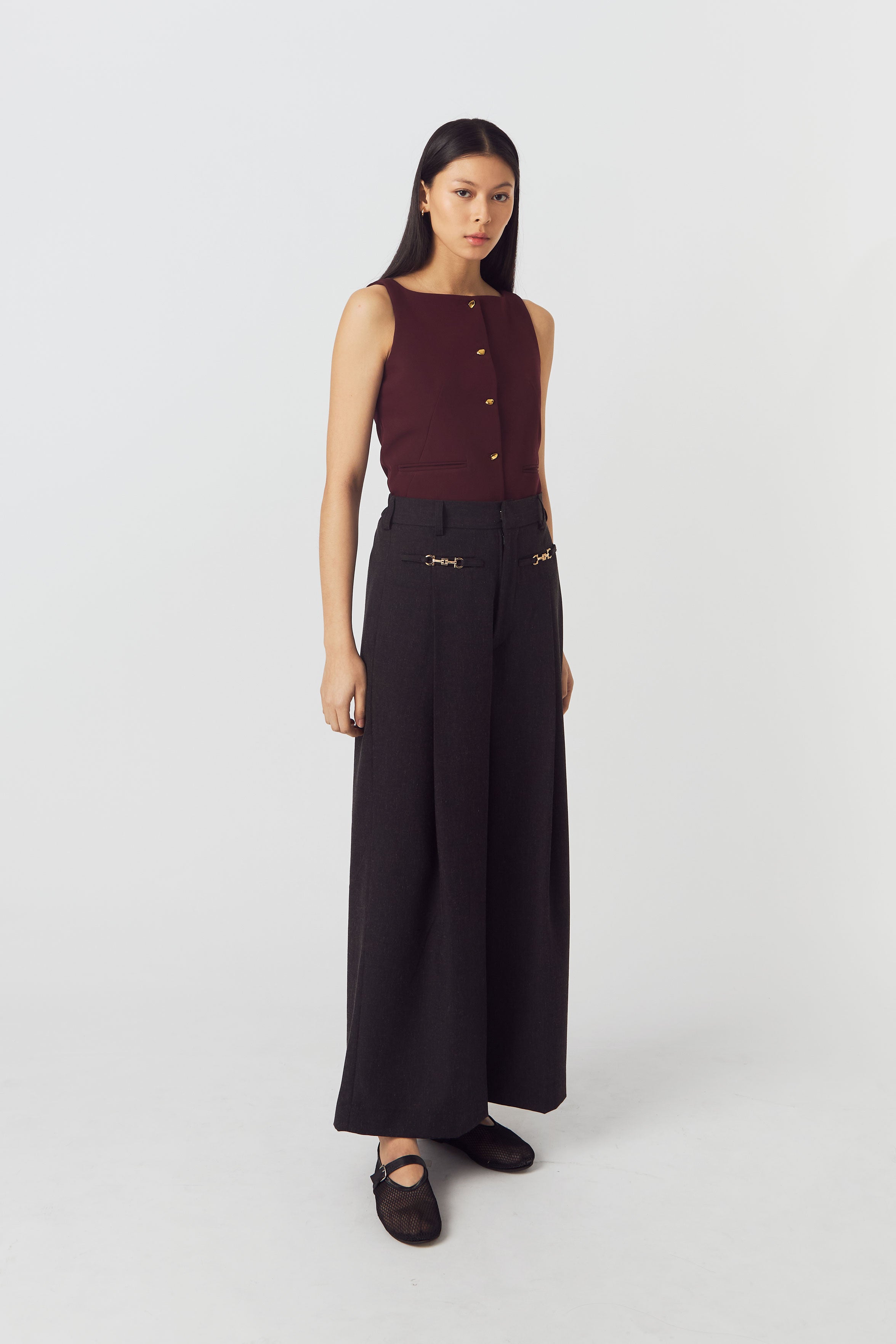BENNE PANTS DARK GREY
