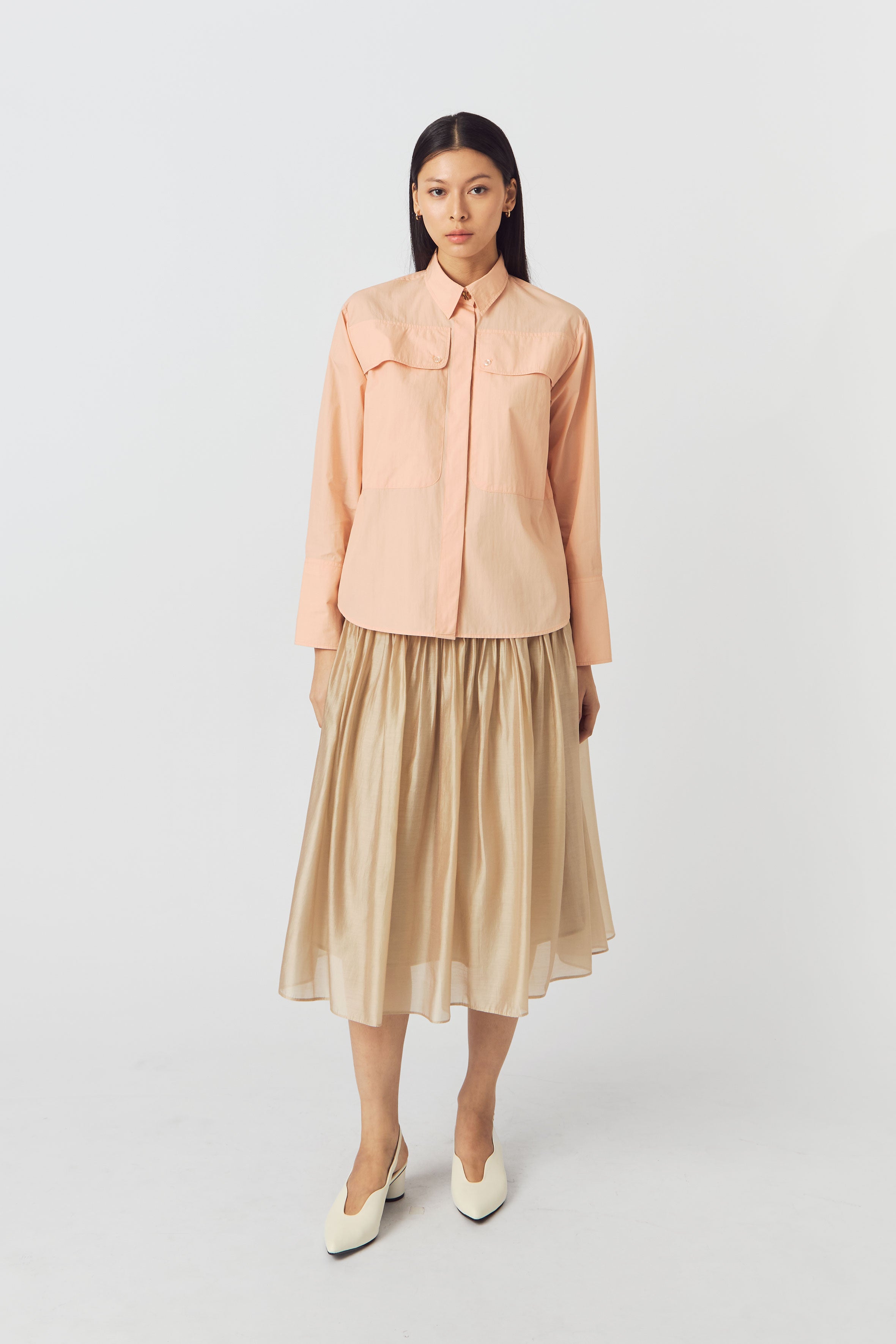 JEAN SHIRT CORAL
