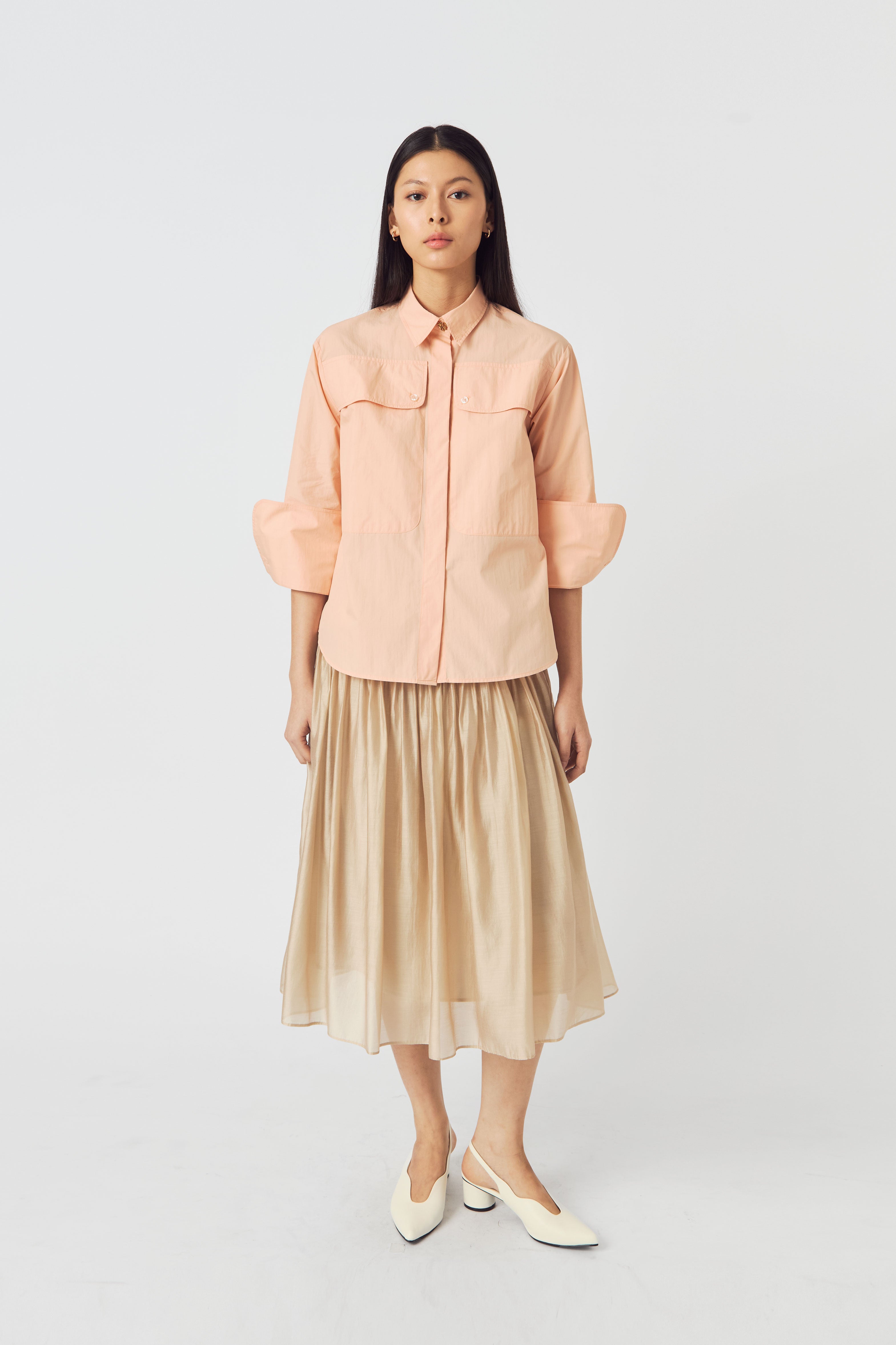 JEAN SHIRT CORAL