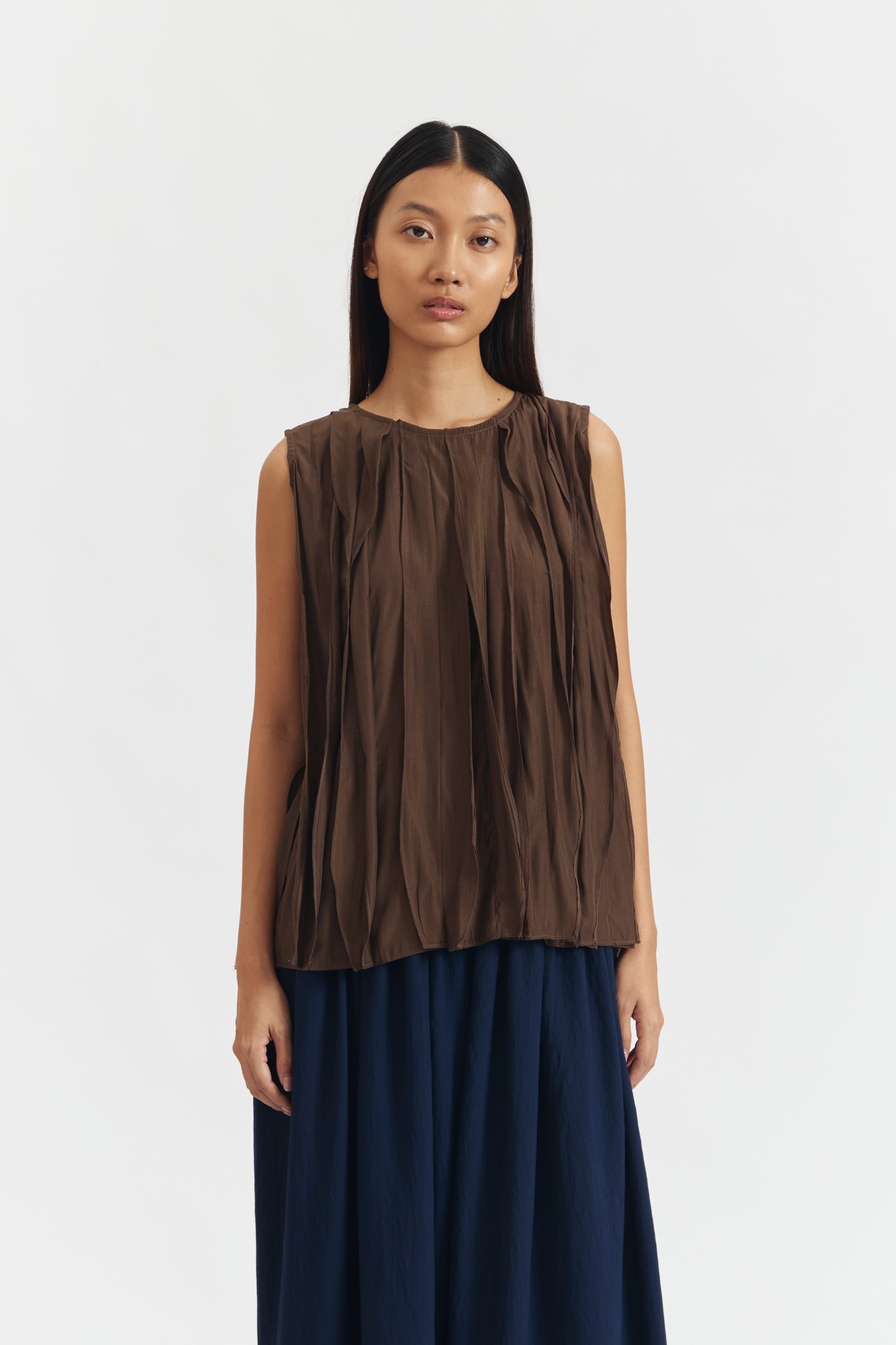 ZAVI TOP DARK BROWN
