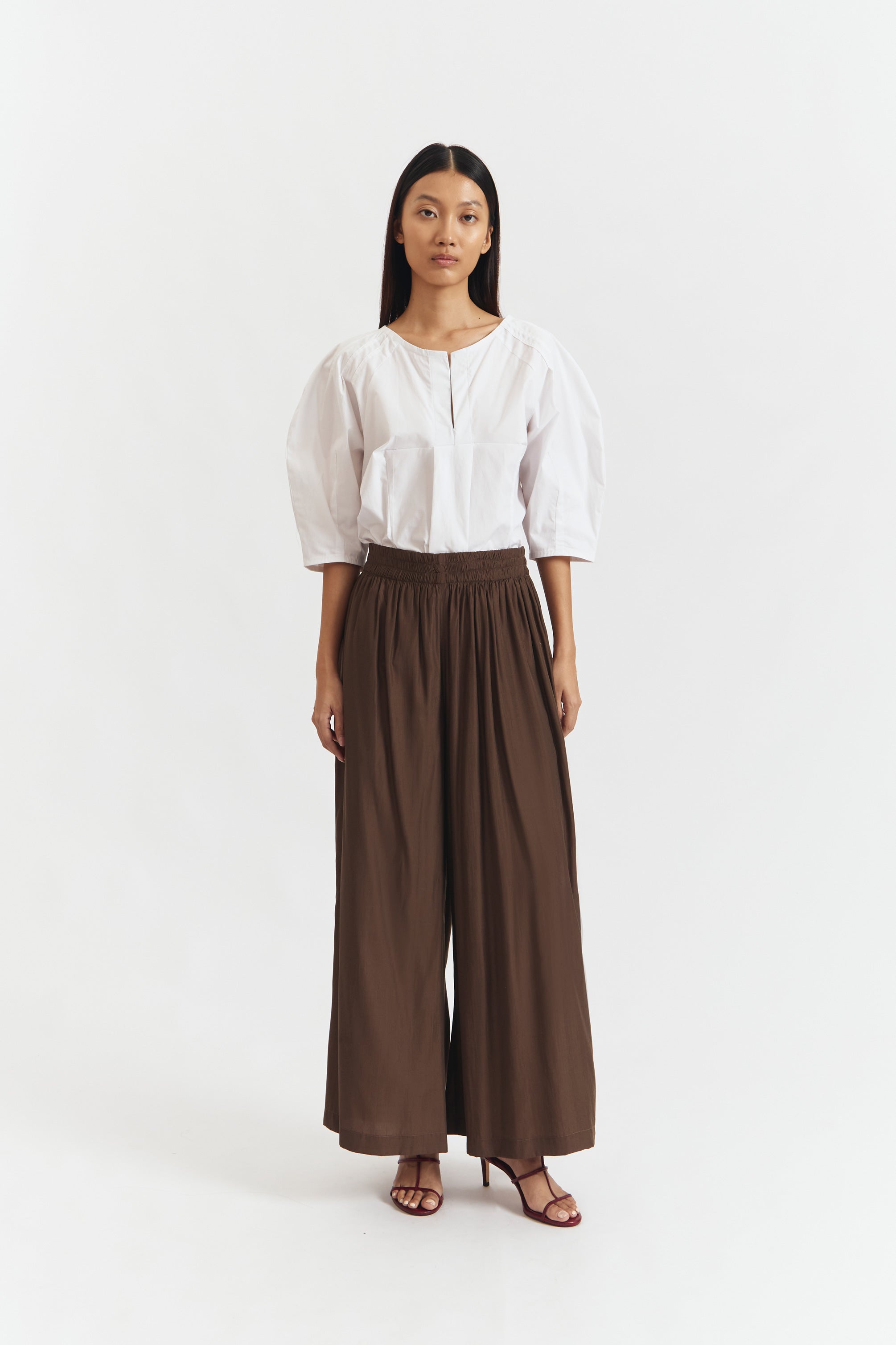 ZICCA PANTS DARK BROWN