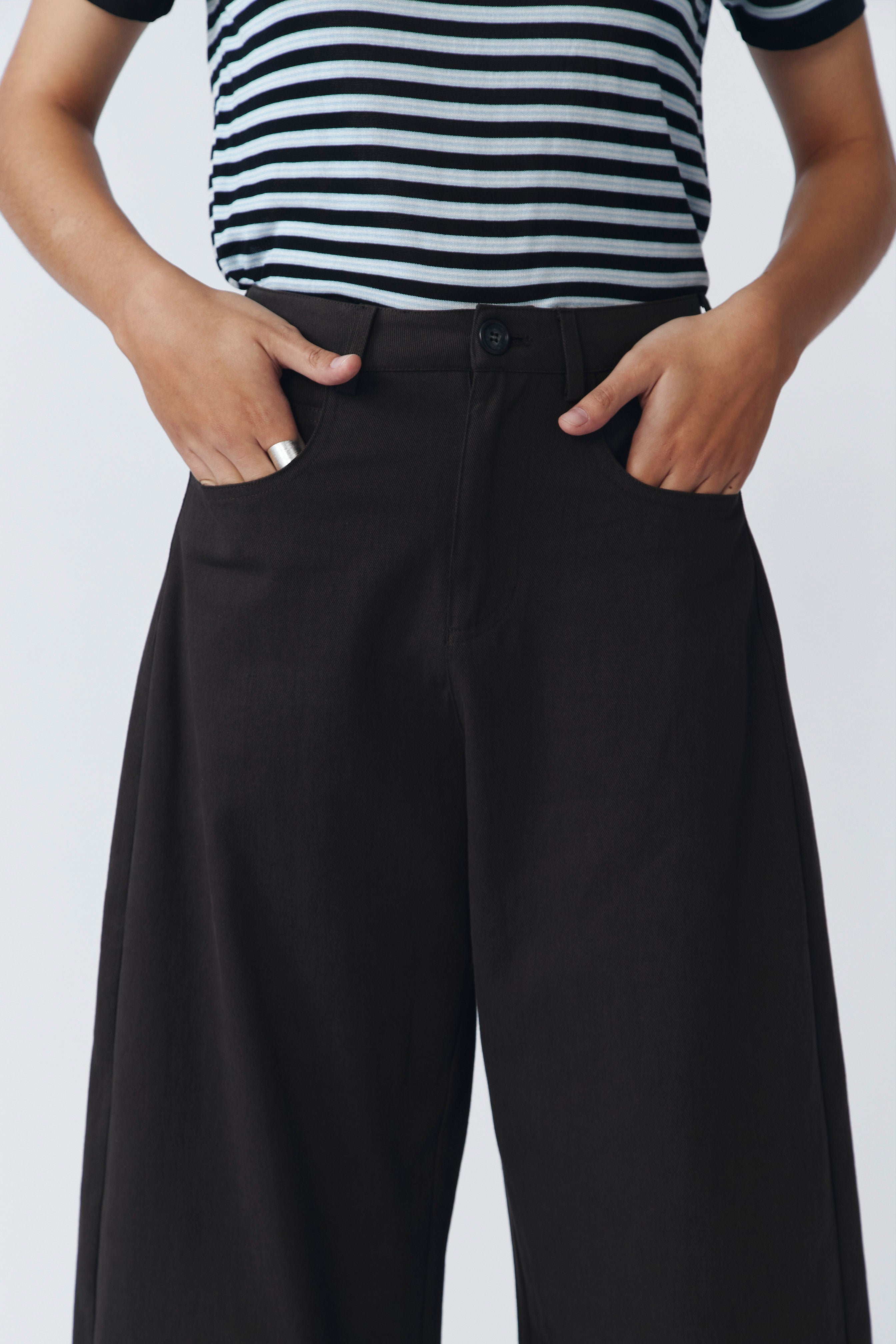 RUIGA PANTS DARK BROWN