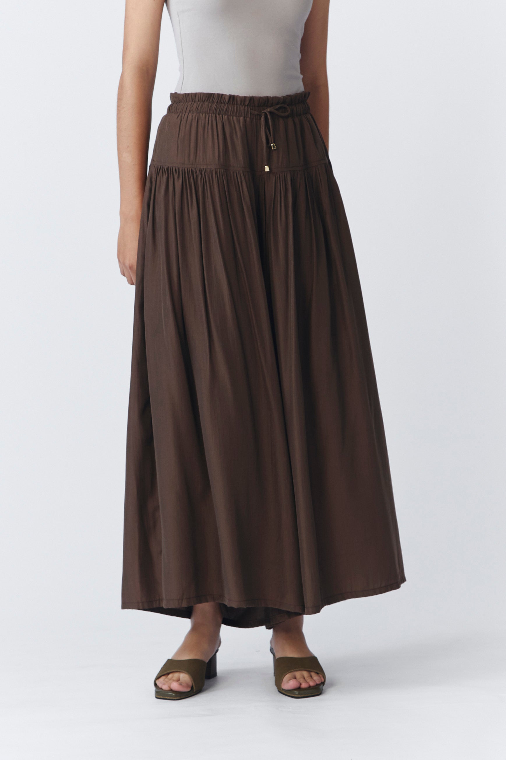IRO PANTS DARK BROWN