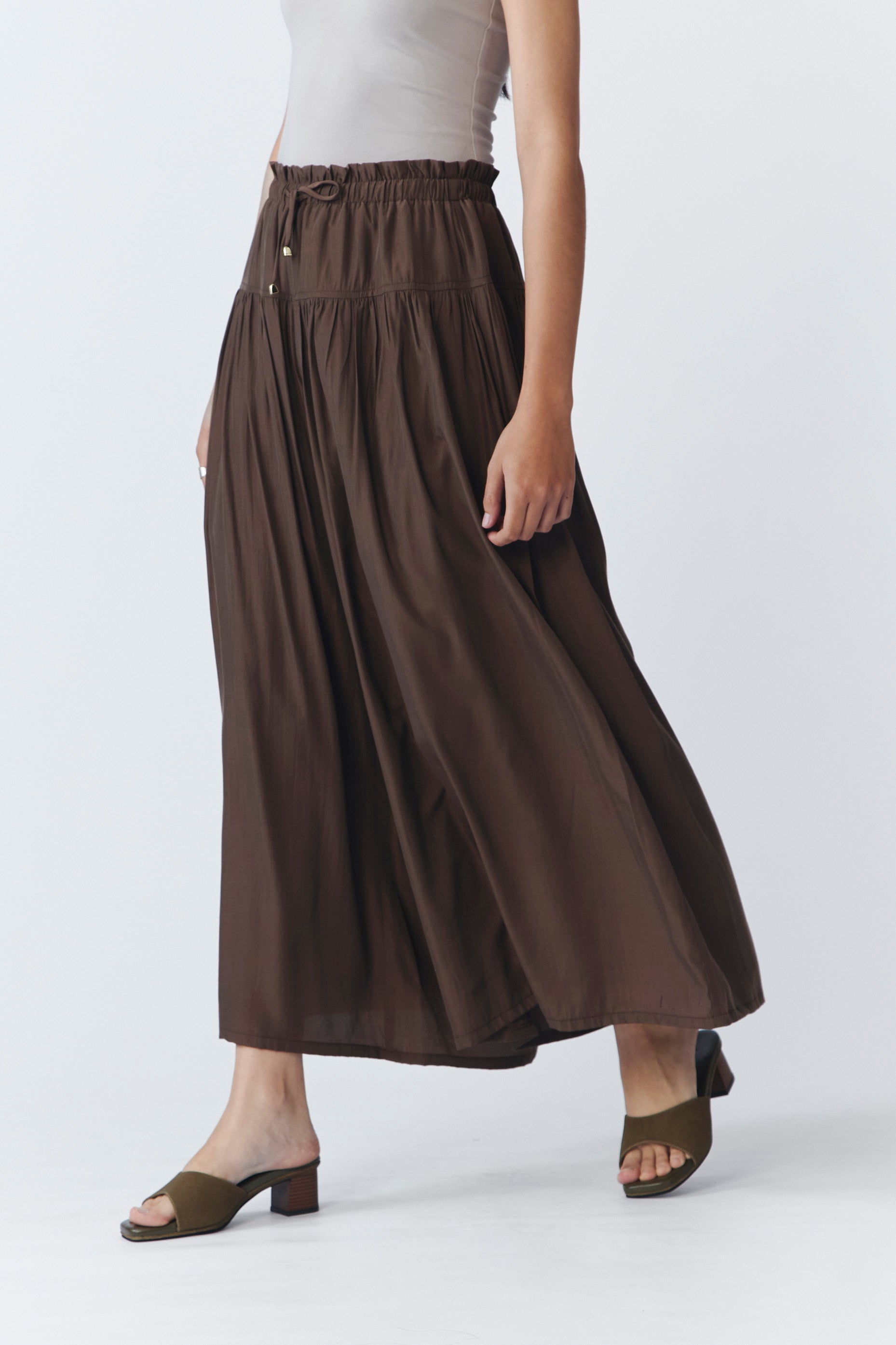 IRO PANTS DARK BROWN
