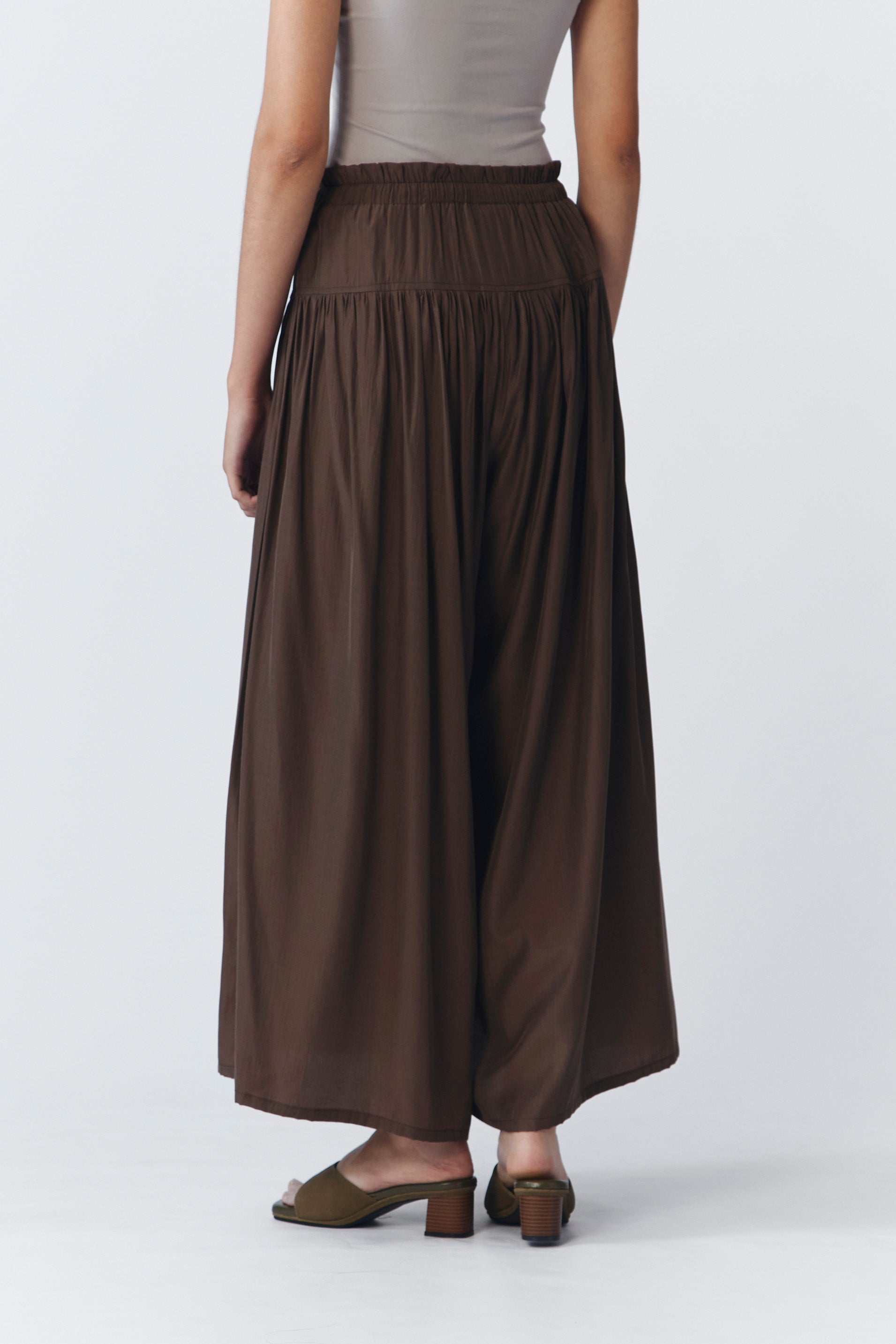 IRO PANTS DARK BROWN