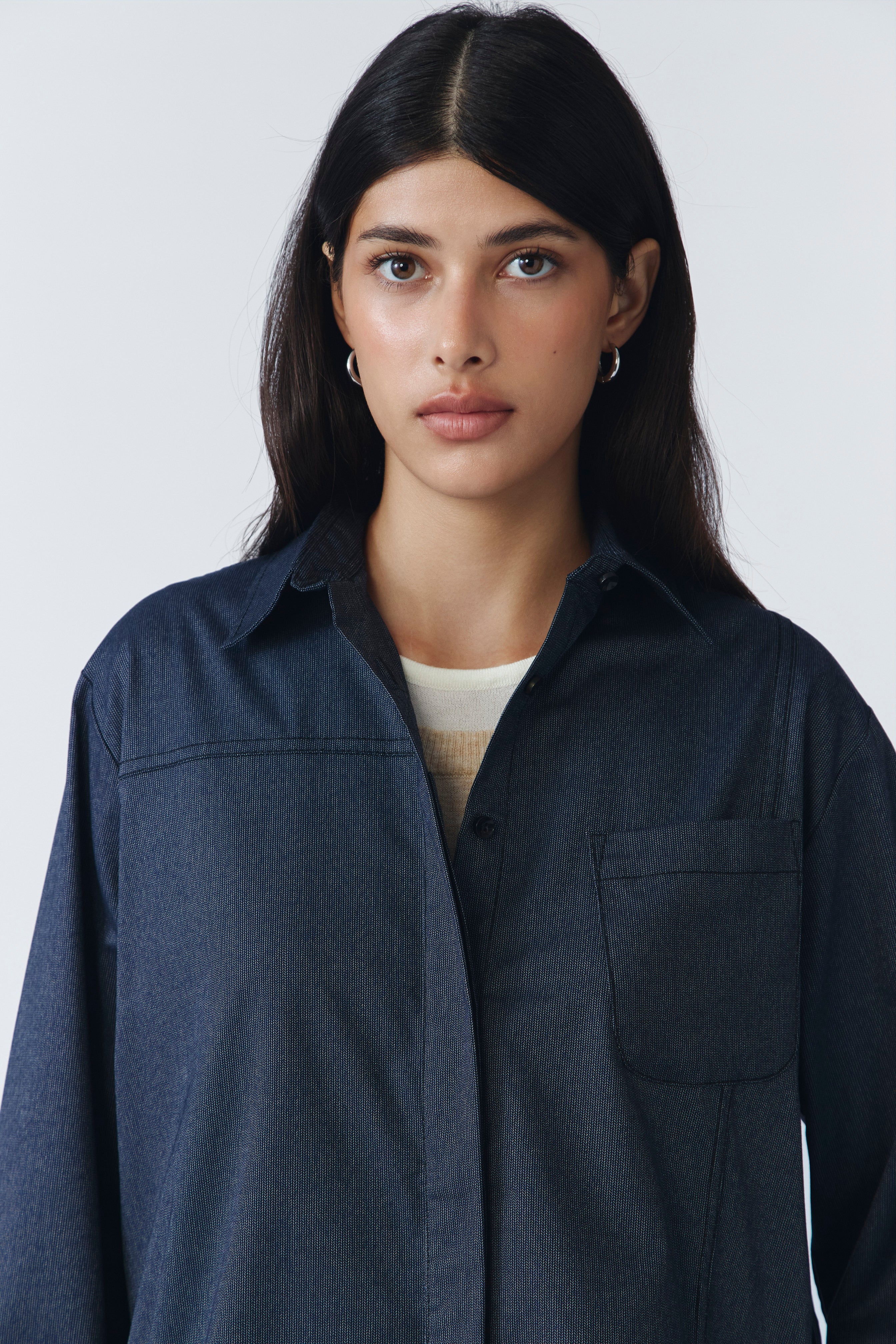 YARRA OVERSIZED SHIRT NAVY