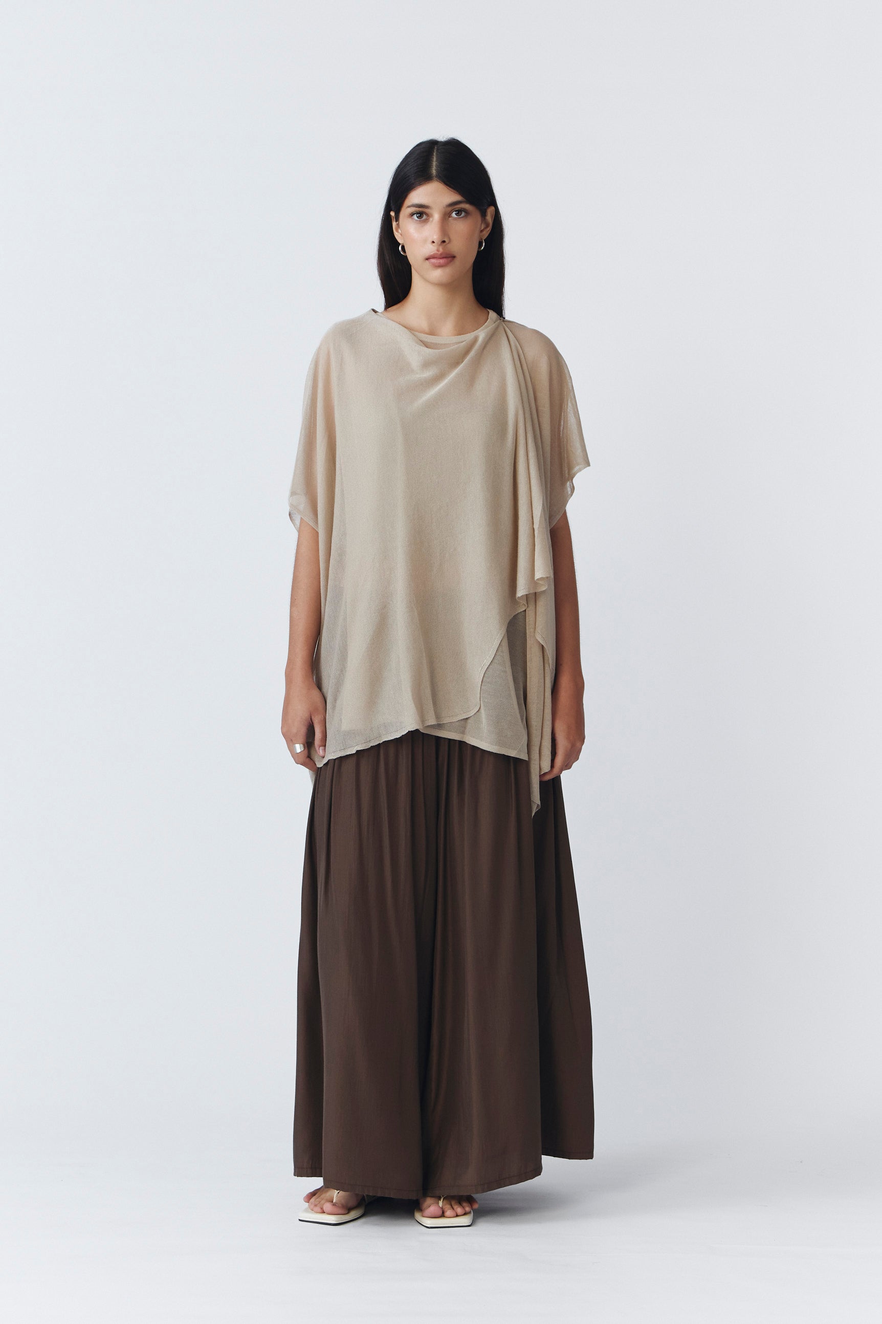 RUPPA KNIT TOP PORCELAIN