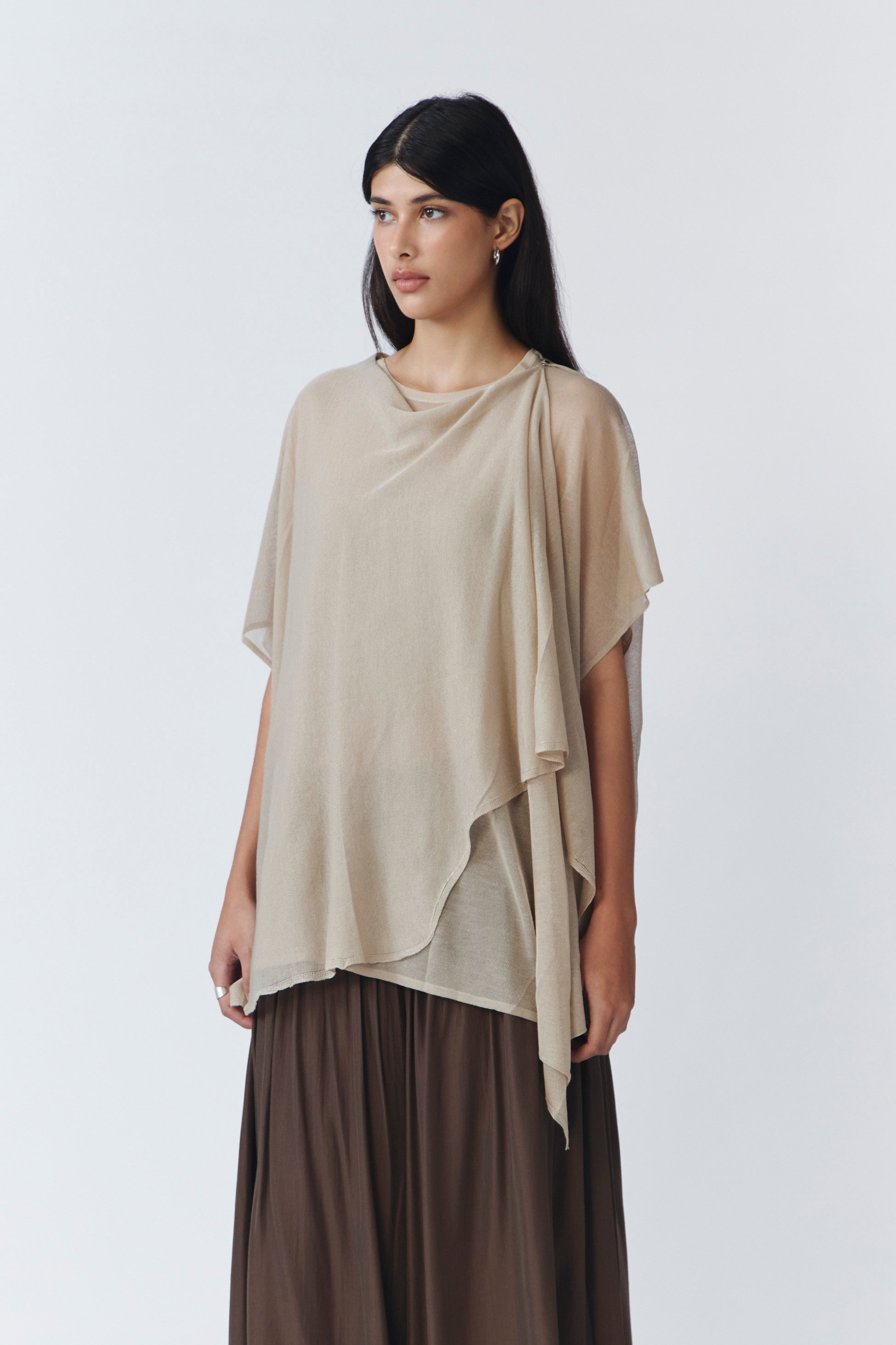 RUPPA KNIT TOP PORCELAIN