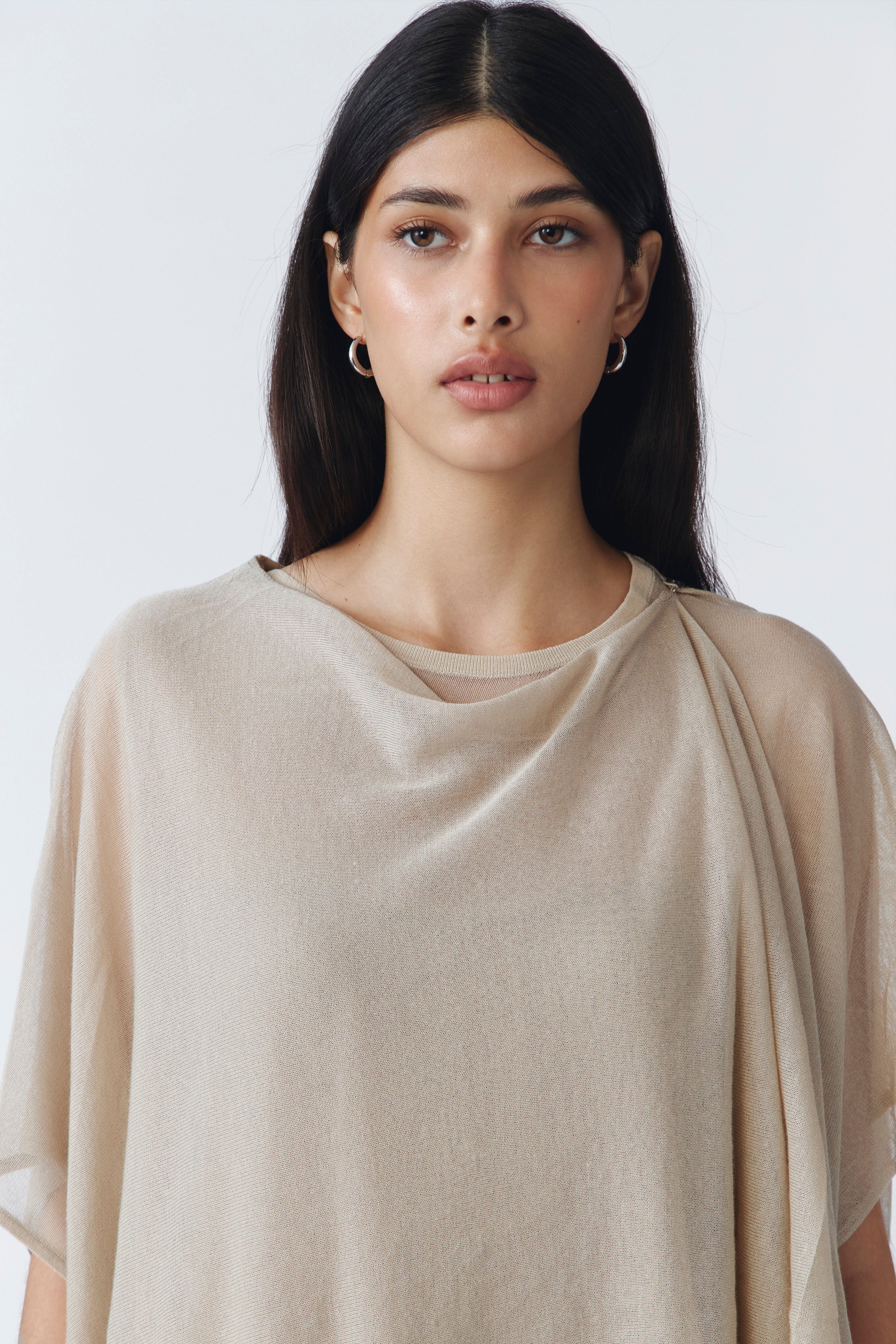 RUPPA KNIT TOP PORCELAIN
