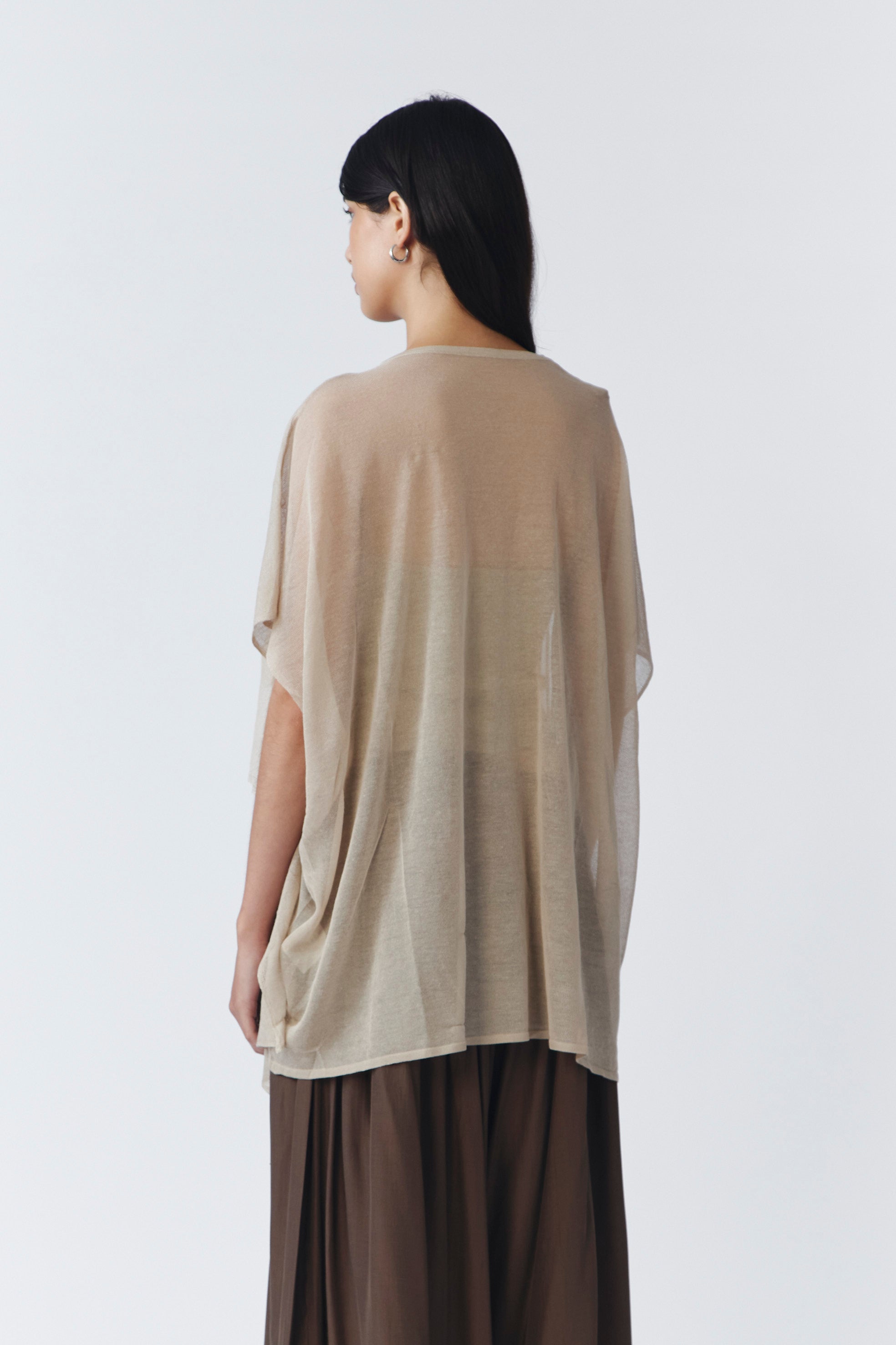 RUPPA KNIT TOP PORCELAIN