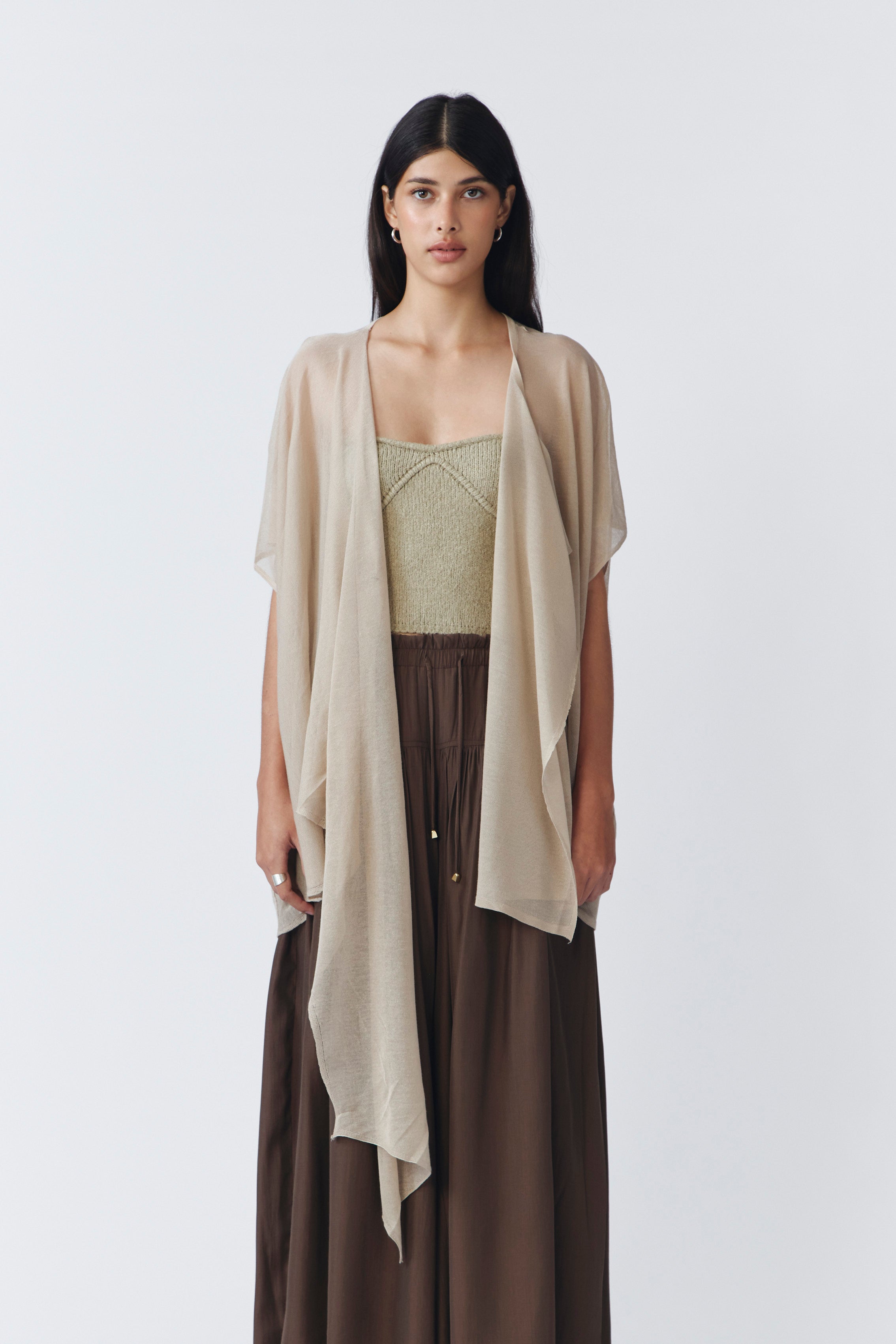 RUPPA KNIT TOP PORCELAIN