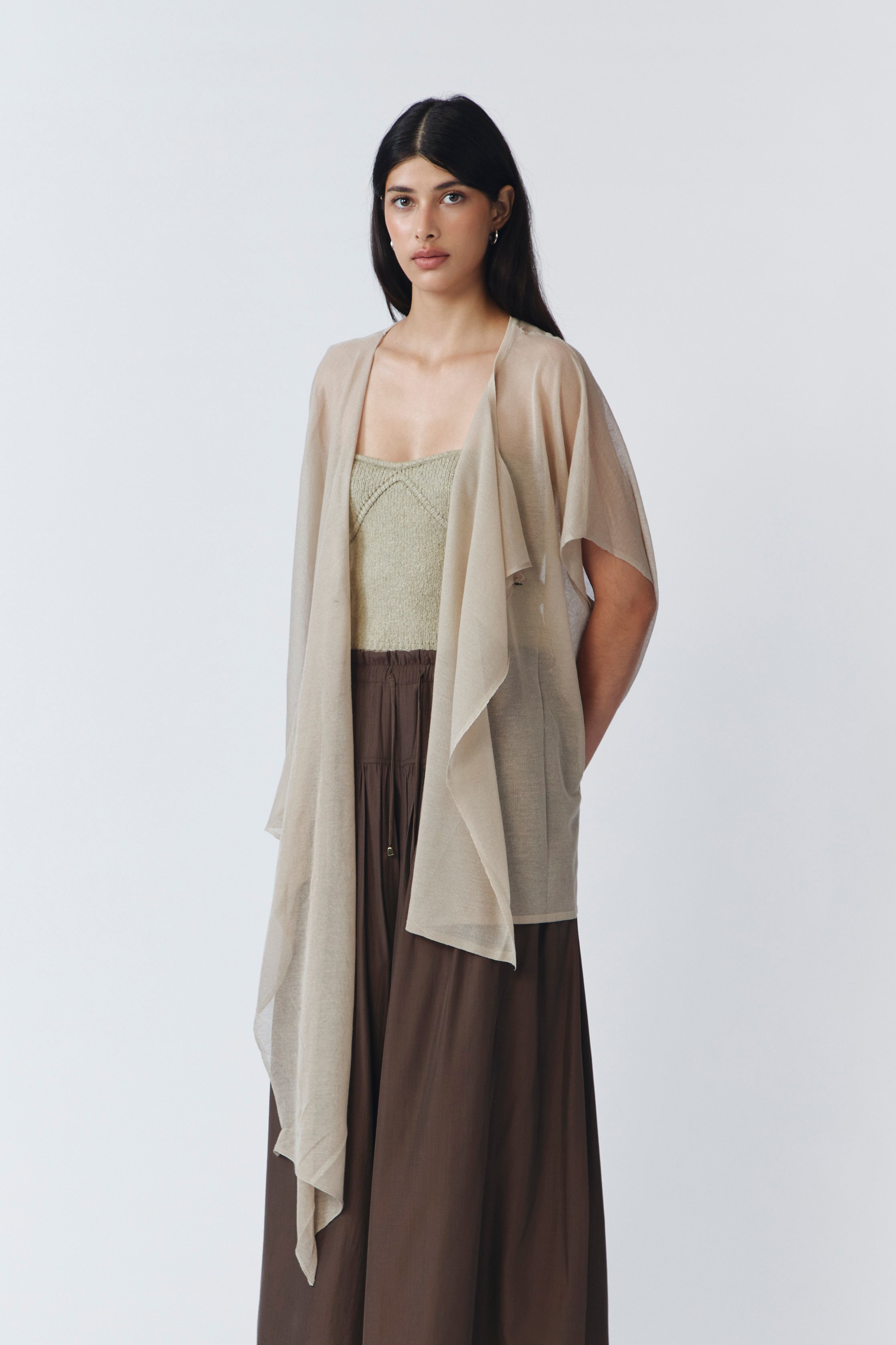 RUPPA KNIT TOP PORCELAIN