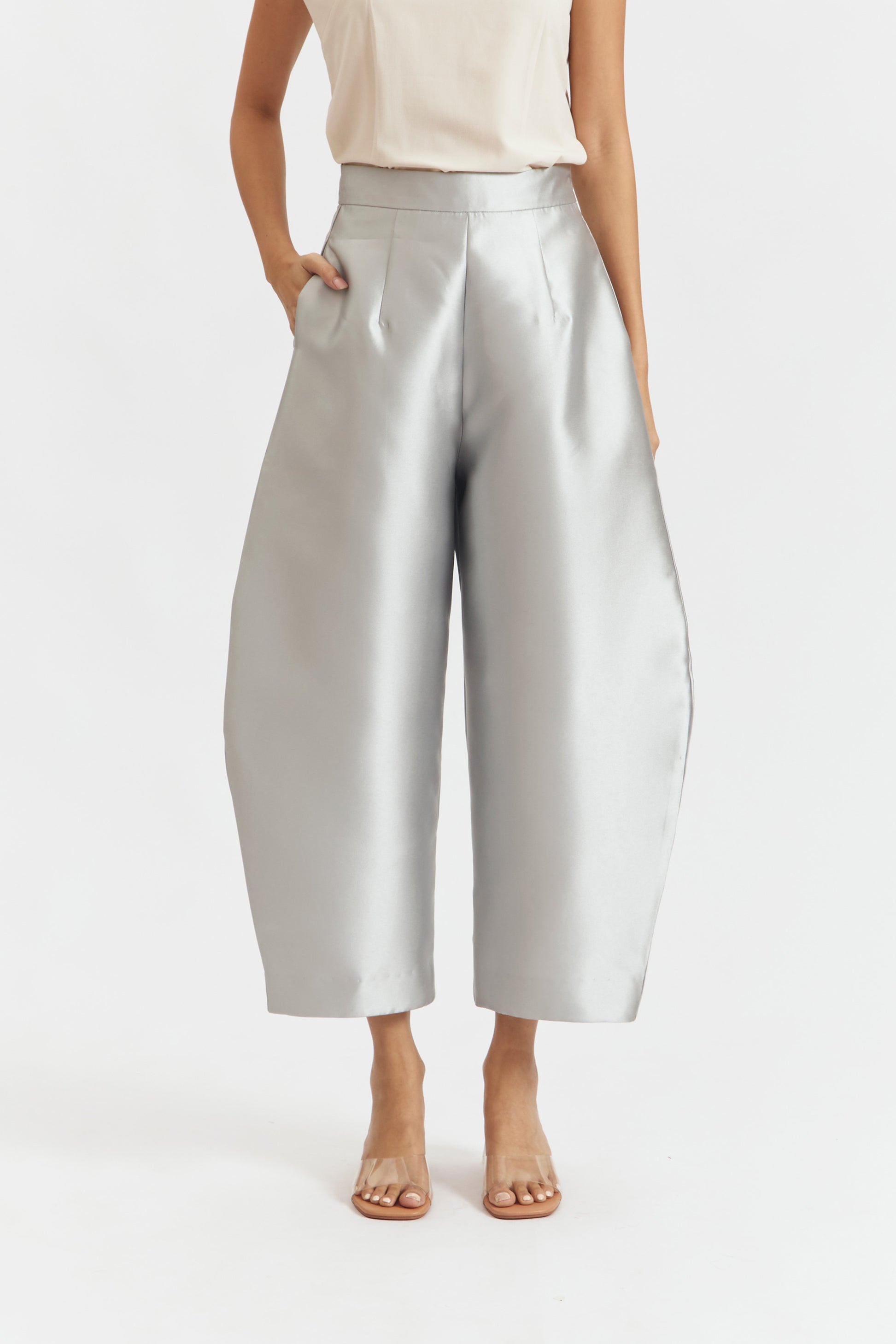 GINNA PANTS SILVER