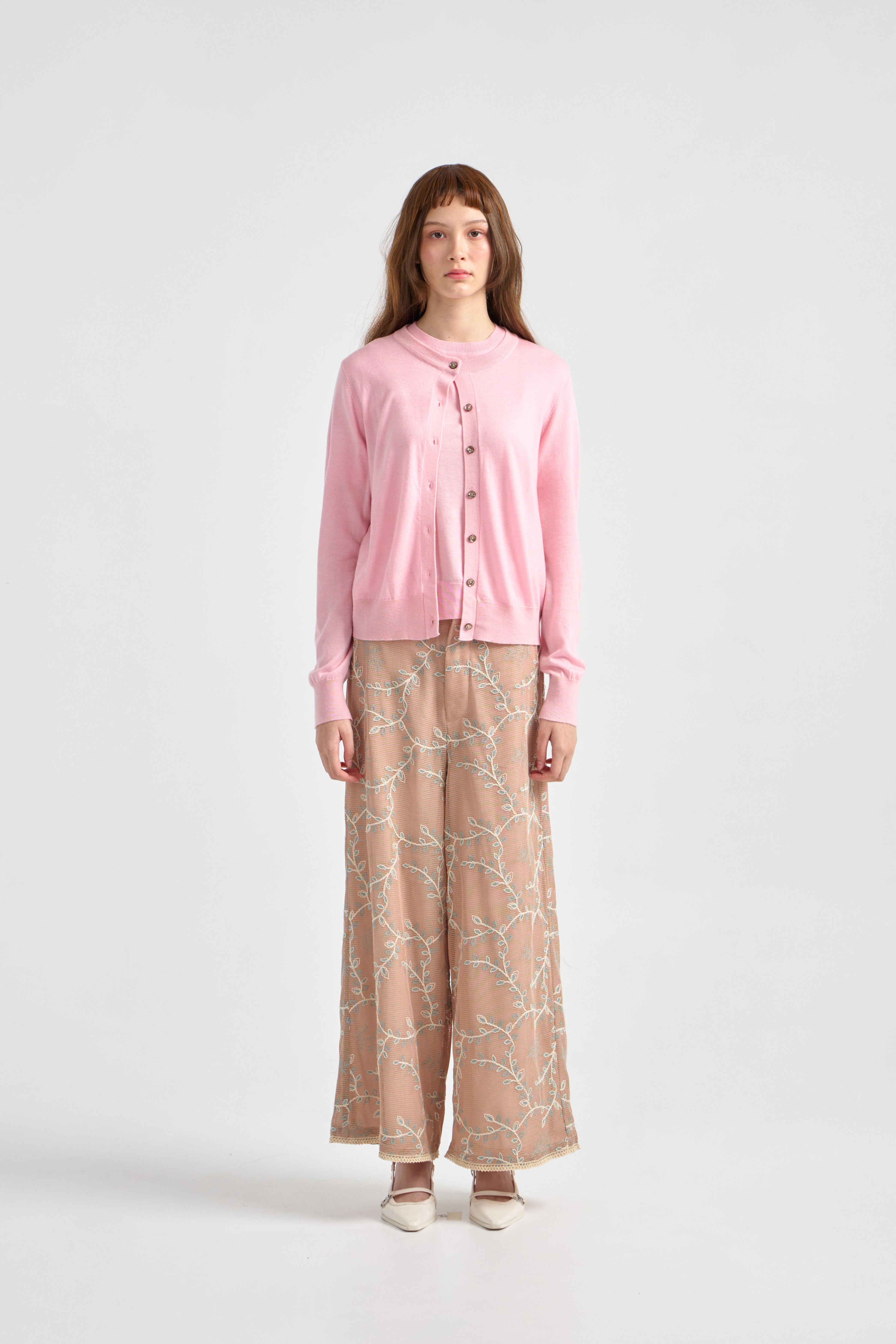 RAIA SET CARDIGAN PINK
