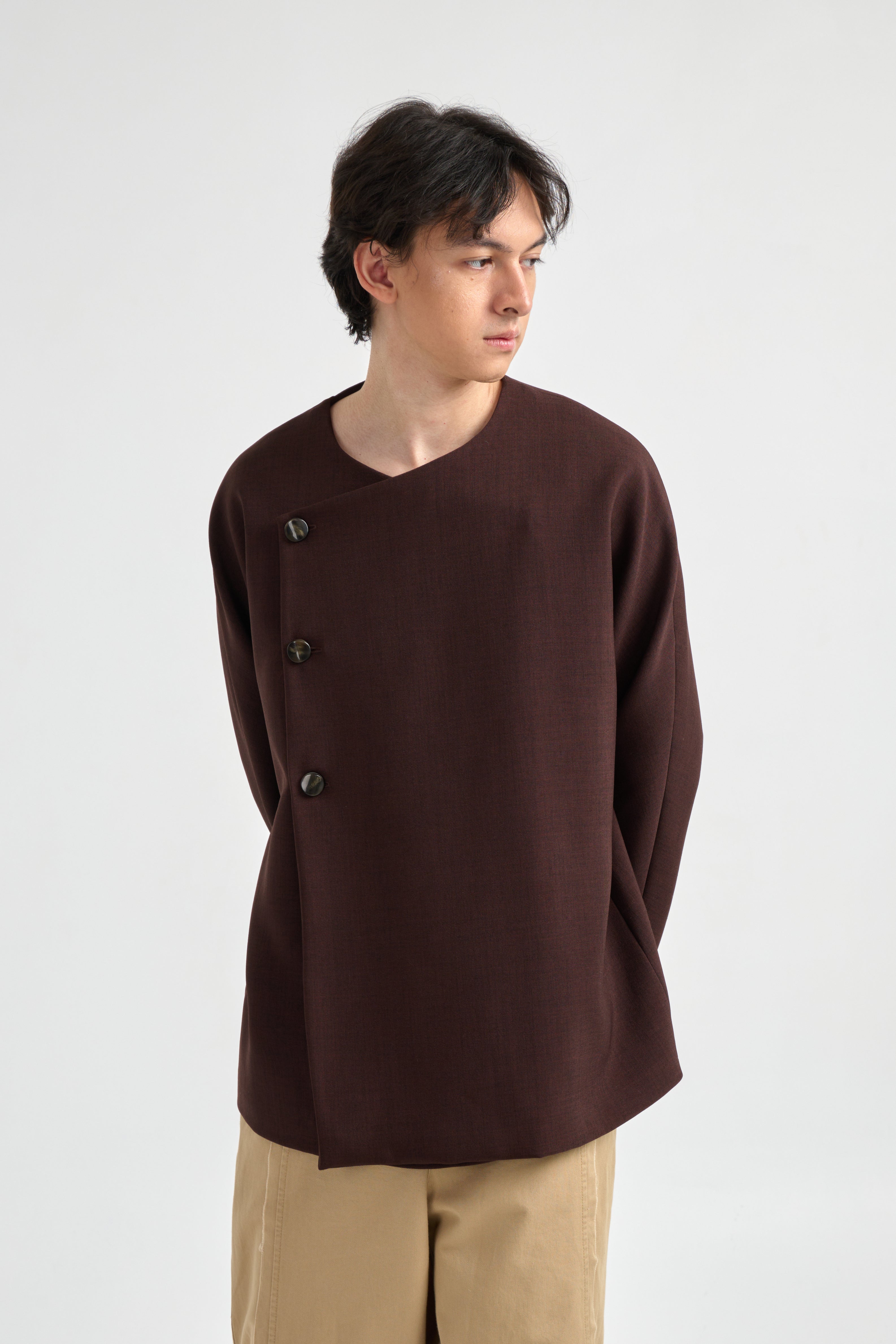 GERRA TOP DARK BROWN