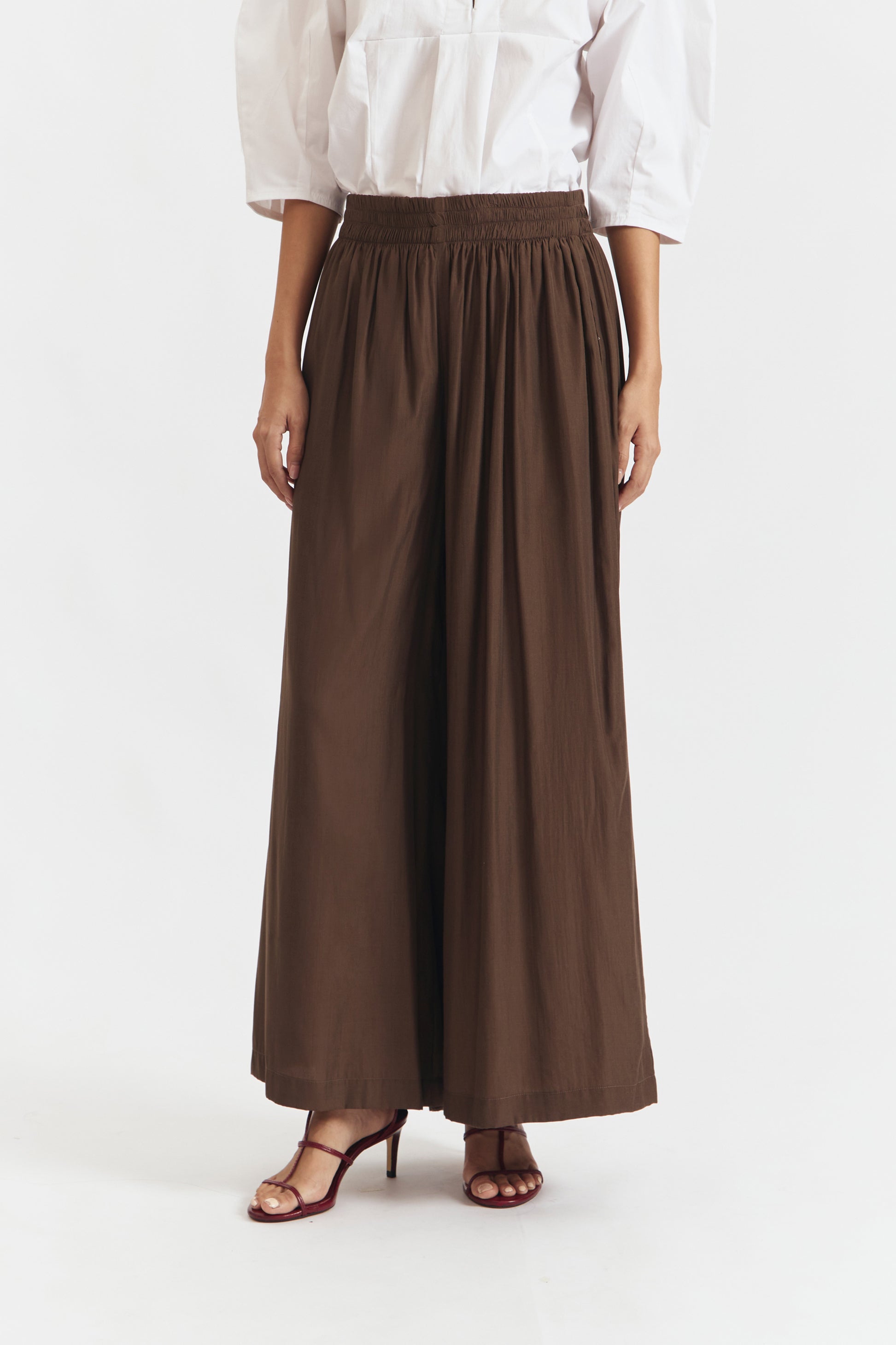 ZICCA PANTS DARK BROWN